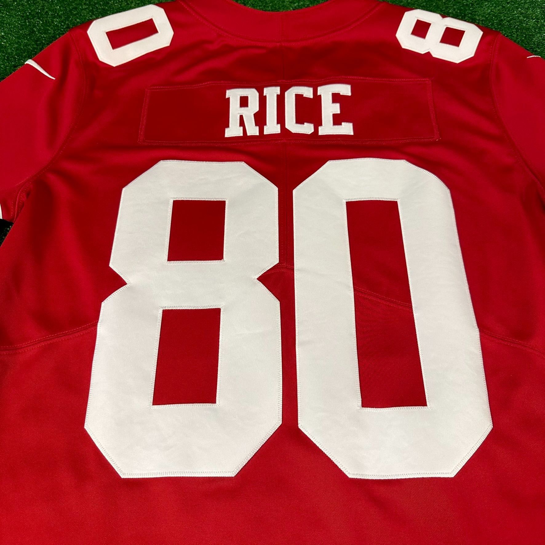 NFL Jerry Rice #80 San Francisco 49ers 75th Anniversary Red Jers Size US L / EU 52-54 / 3 - 2 Thumbnail