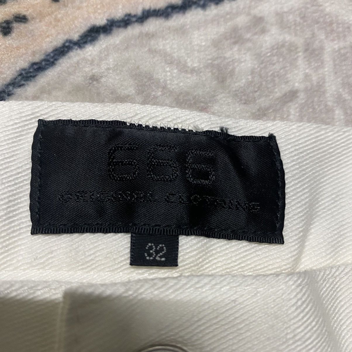 Mari's Rock Anarchy 666 White Denim Zipper Bondage Pants Undercover Size US 32 / EU 48 - 19 Thumbnail