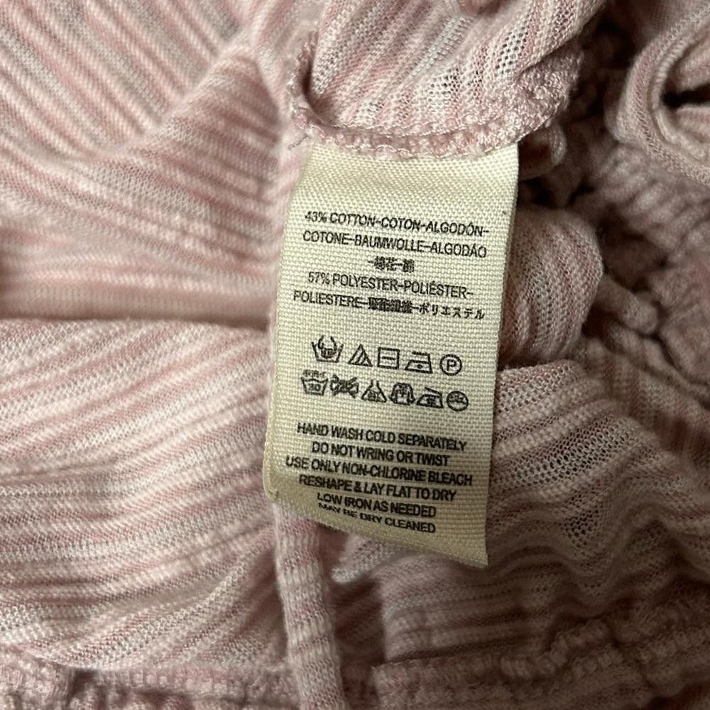 Free People Free People l Pink Striped Dorothy Ruched Puff Sleeve Small Size S / US 4 / IT 40 - 7 Thumbnail