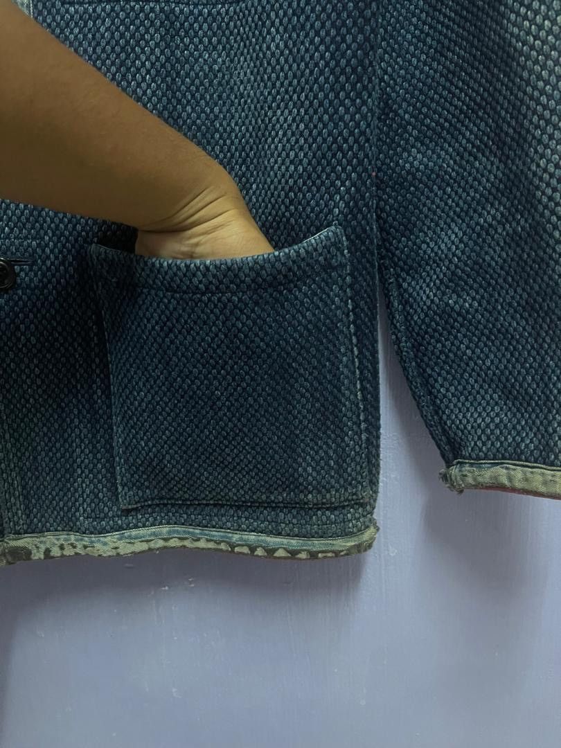 Blue Blue Japan BLUE BLUE JAPAN Honai Pure Indigo Sashiko Oriental Jacket Size US M / EU 48-50 / 2 - 6 Thumbnail