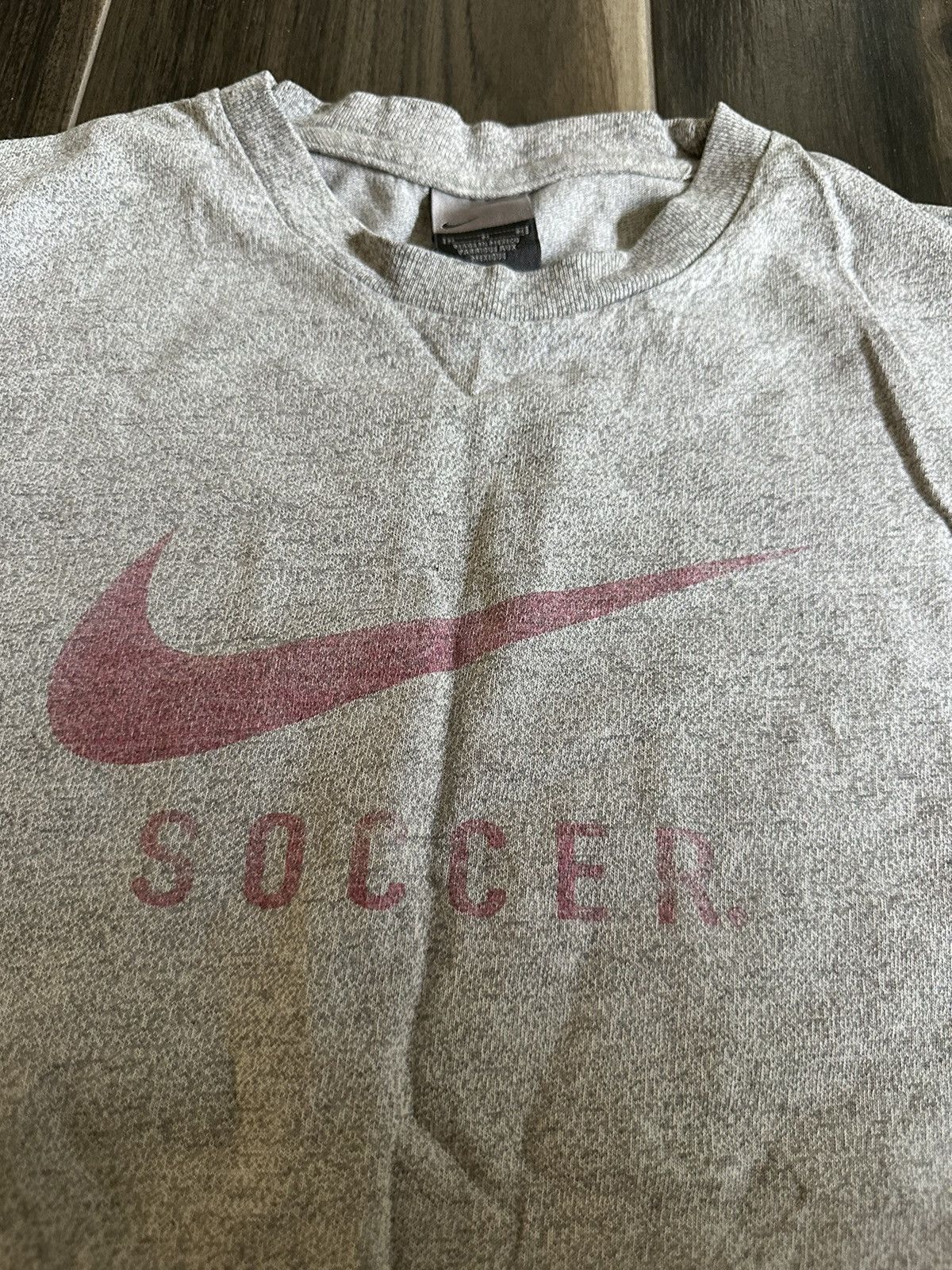 Nike × Vintage Vintage Y2K Nike Soccer swoosh T shirt Size US M / EU 48-50 / 2 - 2 Thumbnail