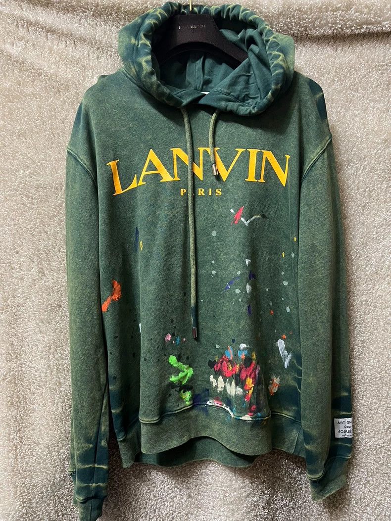 Lanvin Lanvin Paris Paint Splatter Hoodie Size US M / EU 48-50 / 2 - 1 Thumbnail