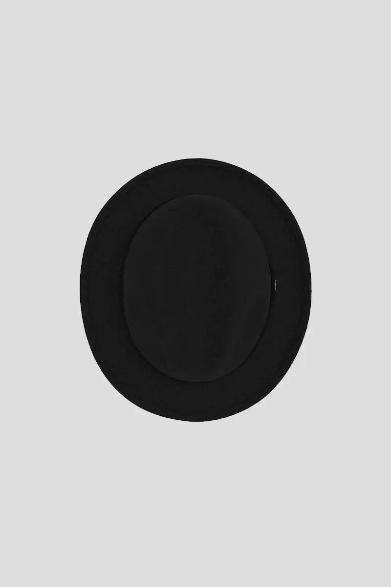 Saint Laurent Paris o1bcso1str0325 Size: 57/Fedora Hat In Rabbit Felt in Black Size ONE SIZE - 2 Thumbnail