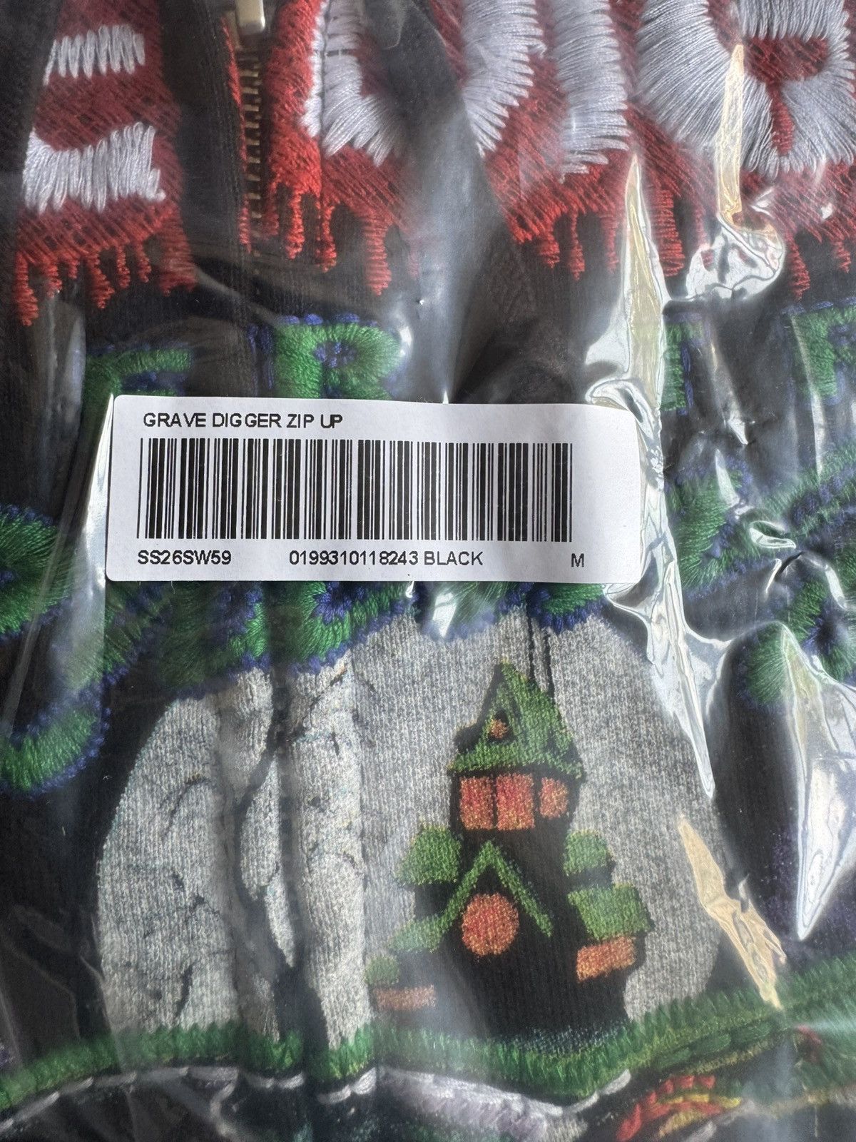 Supreme Supreme Grave Digger Zip Up Hoodie Black Size US M / EU 48-50 / 2 - 14 Thumbnail