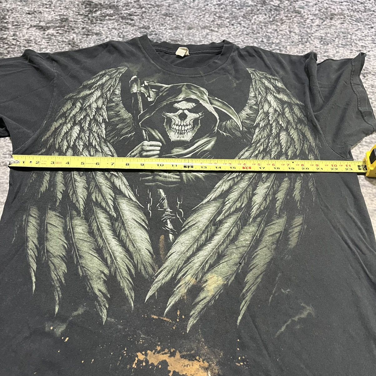 Vintage Vintage Y2K Skull Cyber Grunge Goth Skater Style T Shirt Size US XL / EU 56 / 4 - 7 Thumbnail