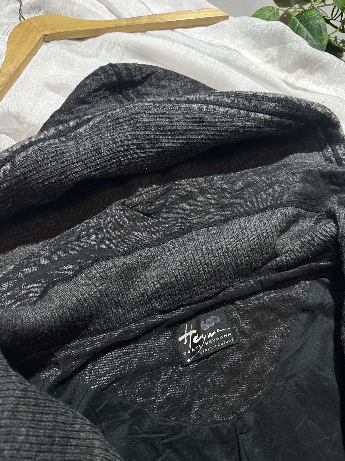 Other Beate Heymann Streetcouture Wool Jackets Textured Hooded Size L / US 10 / IT 46 - 12 Thumbnail