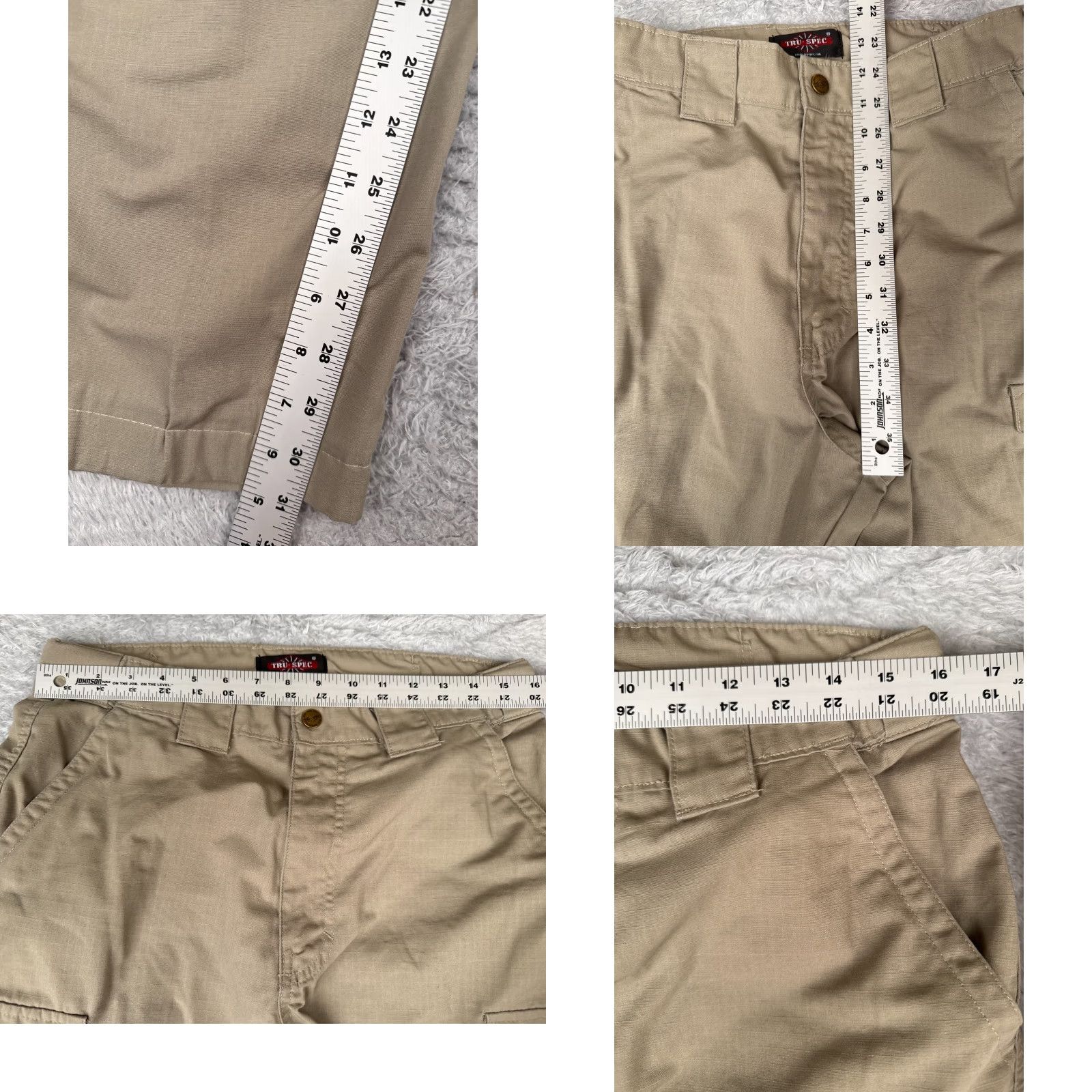 Doublet Tru-Spec Tactical Pants Men 32 Beige 32x32 Double Knee Zip Rip-Stop Fabric Size US 32 / EU 48 - 8 Thumbnail