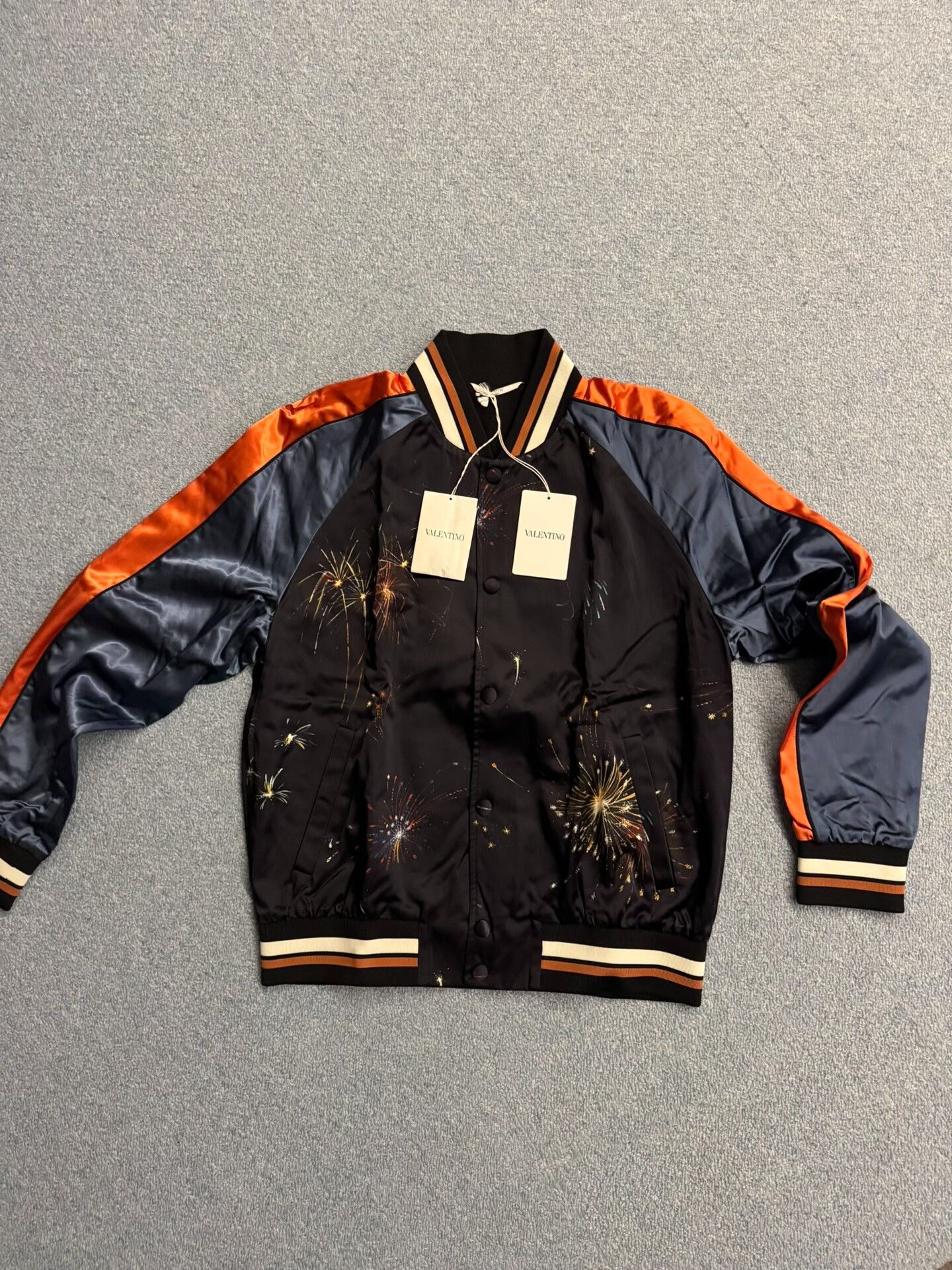 Valentino valentino fireworks silk er jacket Size US L / EU 52-54 / 3 - 1 Thumbnail