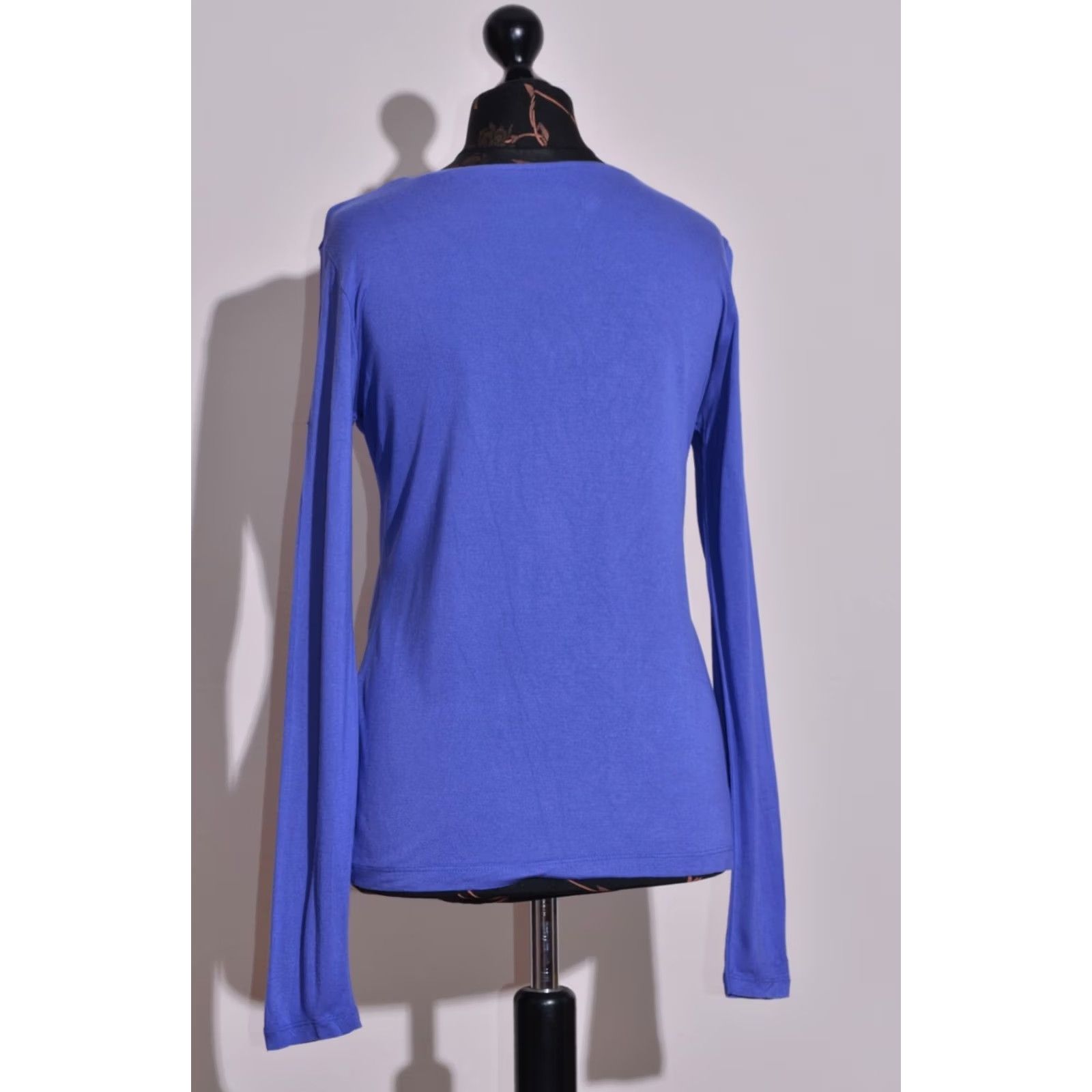 Vintage Gudrun Sjoden Womens Casual Modal Long Sleeve Top Shirt Blue M Size M / US 6-8 / IT 42-44 - 4 Thumbnail