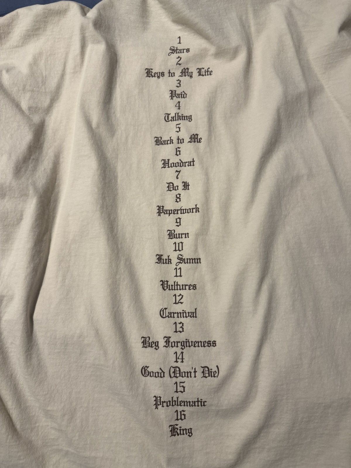 Yeezy Yeezy gosha VULTURES off white volume 1 size 2 oversized tee Size US L / EU 52-54 / 3 - 3 Thumbnail