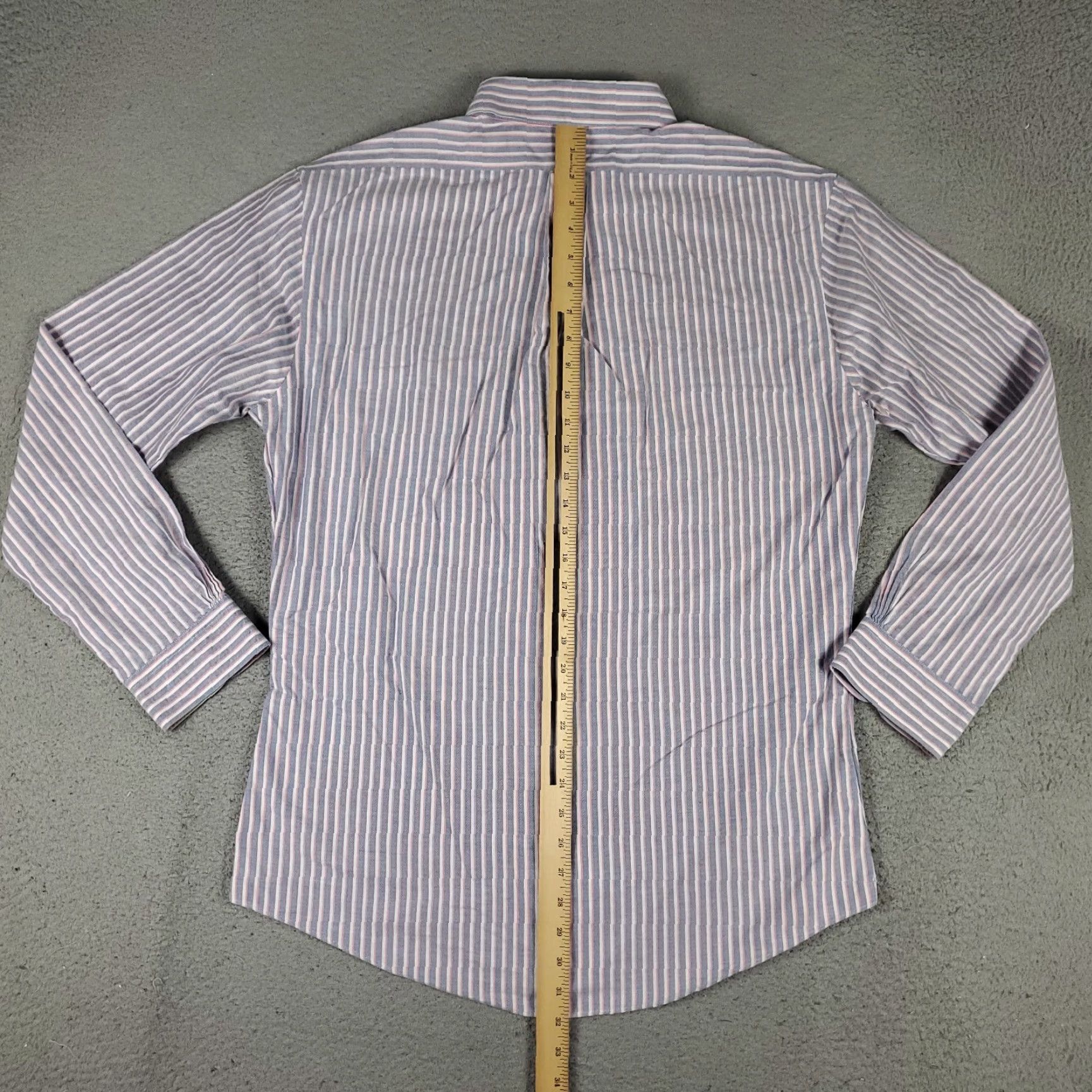 Brooks Brothers Brooks Brothers Shirt Adult XL Blue Striped Button-Down Cotton Long Sleeve Dress Shirt Casual Workwear Classic American Mens Size US XL / EU 56 / 4 - 6 Thumbnail