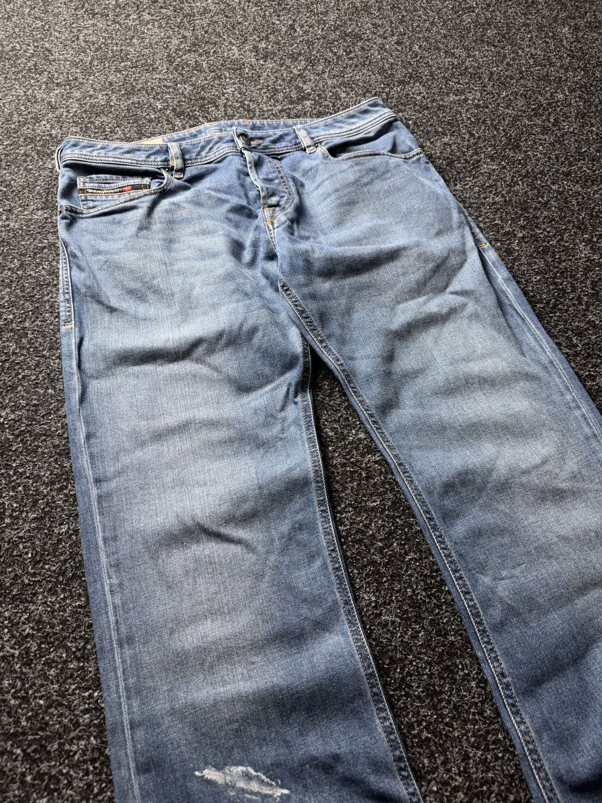 Diesel Vintage Luxury 00s Diesel Distressed Zatiny Jeans Y2K Denim Size US 33 - 7 Thumbnail