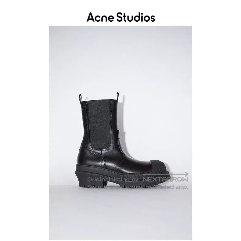 Acne Studios Acne Studios Black cowhide shoes Size US 5.5 / IT 35.5 - 1 Thumbnail
