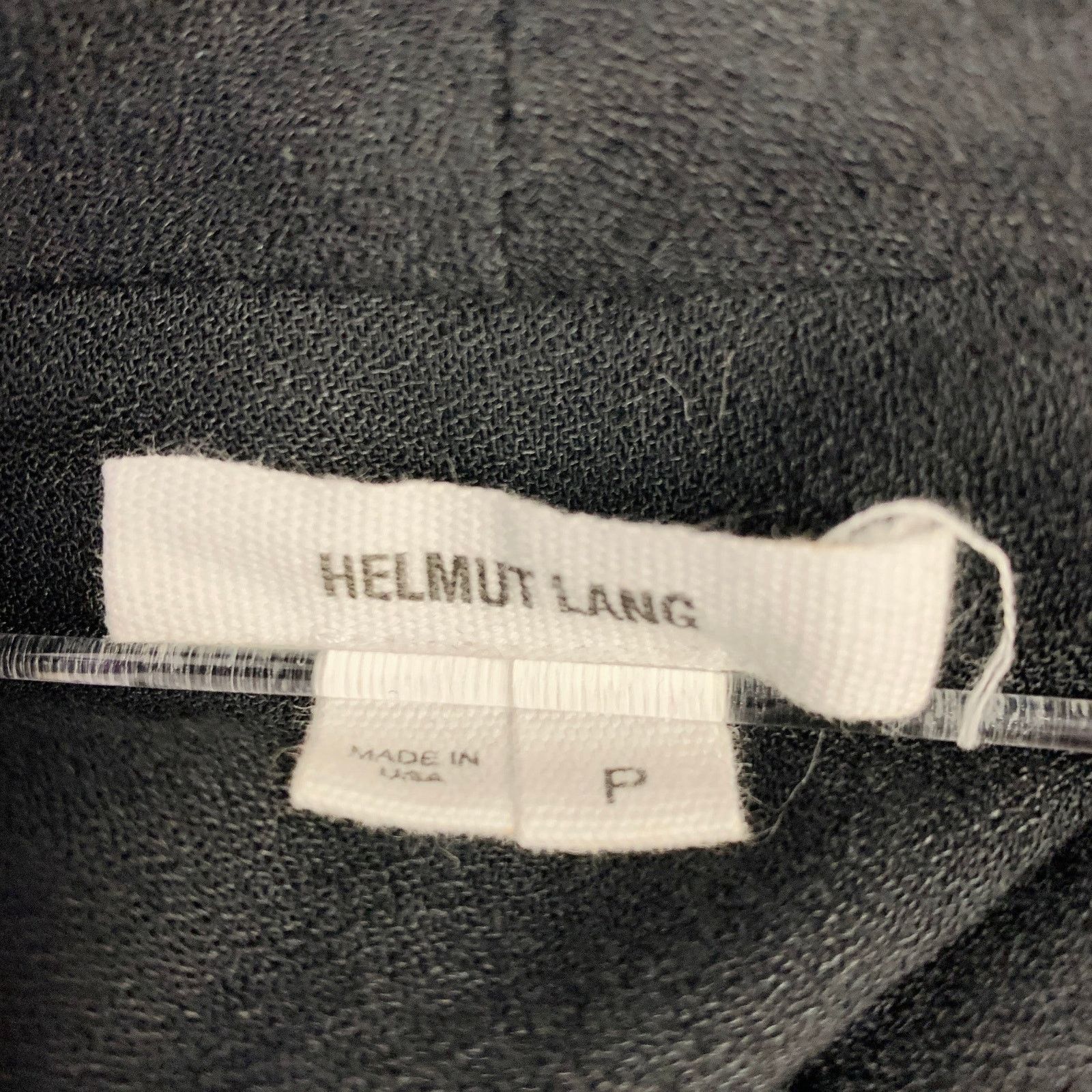 Helmut Lang HELMUT LANG Size S Black Viscose Blend V-Neck Casual Top Size S / US 4 / IT 40 - 4 Thumbnail