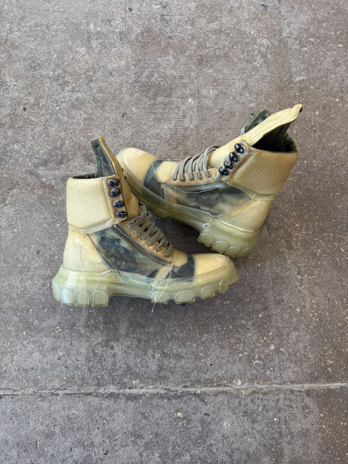 Rick Owens Rick Owens SS19 Babel Translucent Swamp Tractor Dunk