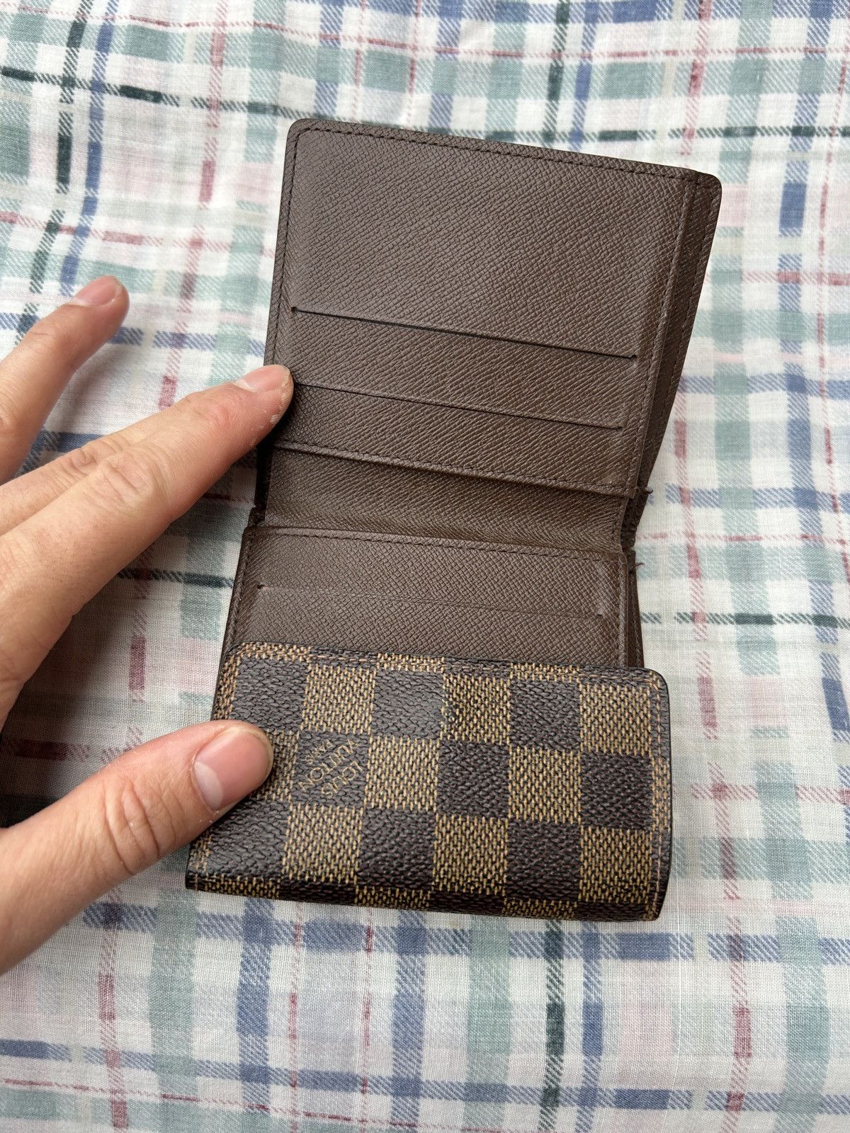 Louis Vuitton Authentic Louis Vuitton Damier Ebene Elise Wallet Size ONE SIZE - 12 Thumbnail
