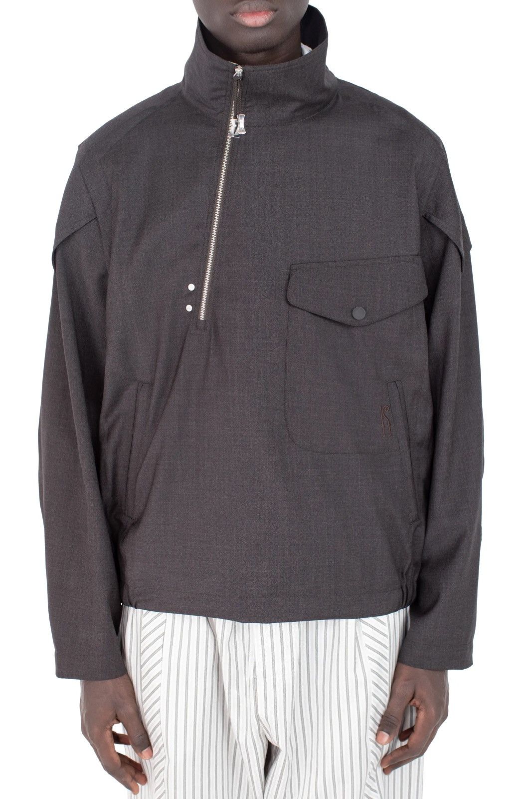 Kiko Kostadinov Kiko Kostadinov FARKAS PULLOVER JACKET - UMBER BROWN Size US L / EU 52-54 / 3 - 1 Thumbnail