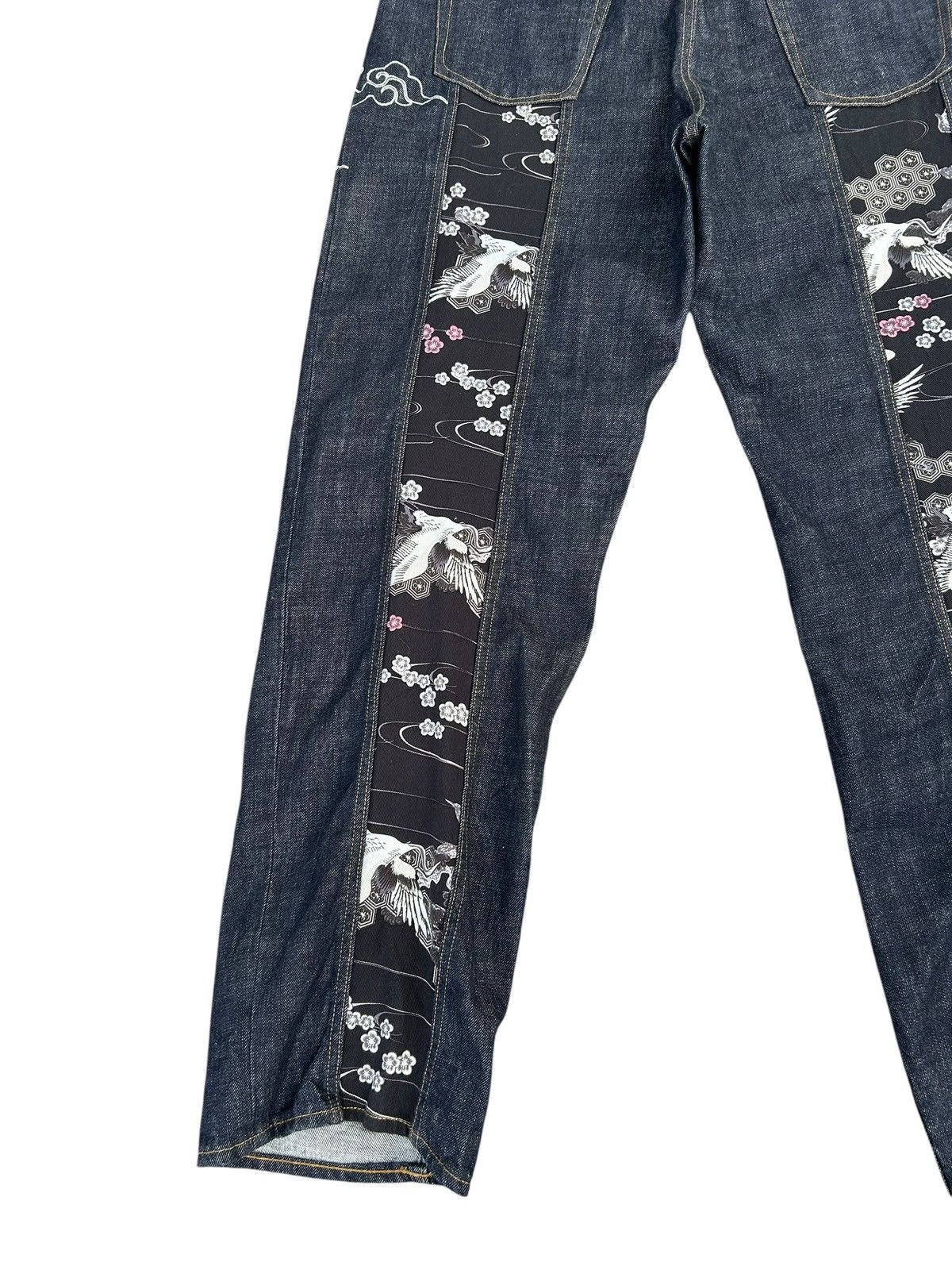 Kapital RARE' KARAKURI Japanese Embroidered Vintage Denim Jeans Size US 42 / EU 58 - 10 Thumbnail