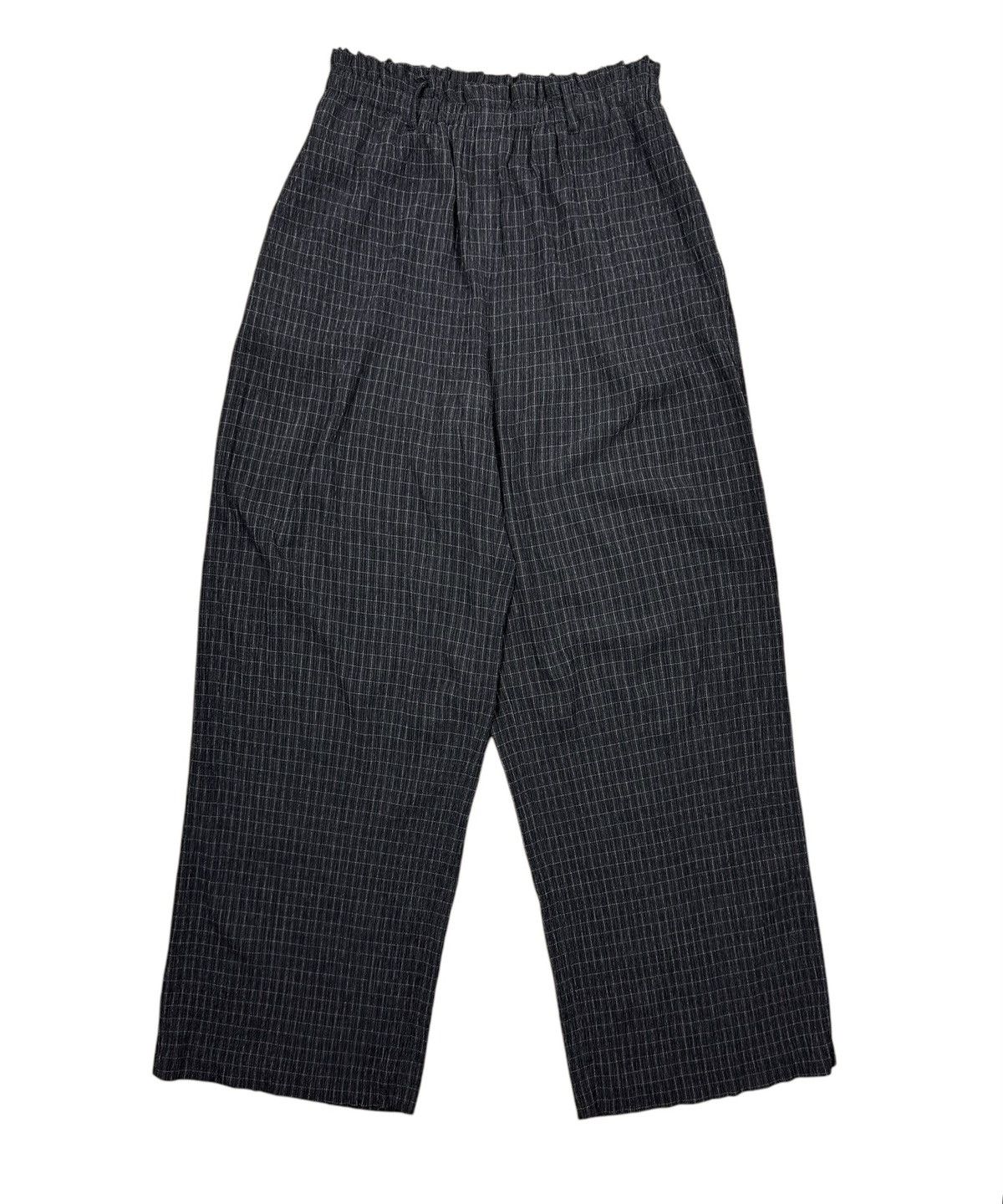 Designer Sara Sturgeon Plaid Wide Leg Pants Viscose size 4 Size 30" / US 8 / IT 44 - 8 Thumbnail