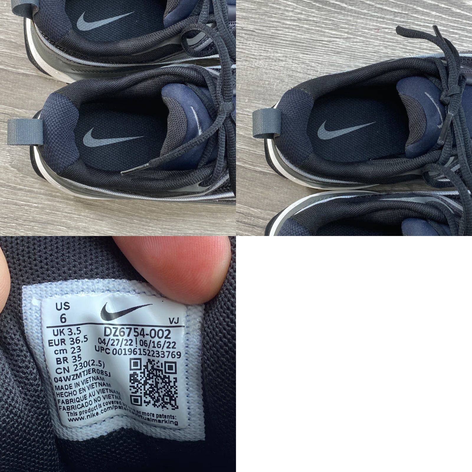 Nike Nike Air Max Bliss Wmns Shoes DZ6754-002 Black White Gray Low Top 2022 Women 6 USA 6 EU 36.5 UK 3.5 Athletic Sneaker Size S / US 4 / IT 40 - 8 Thumbnail