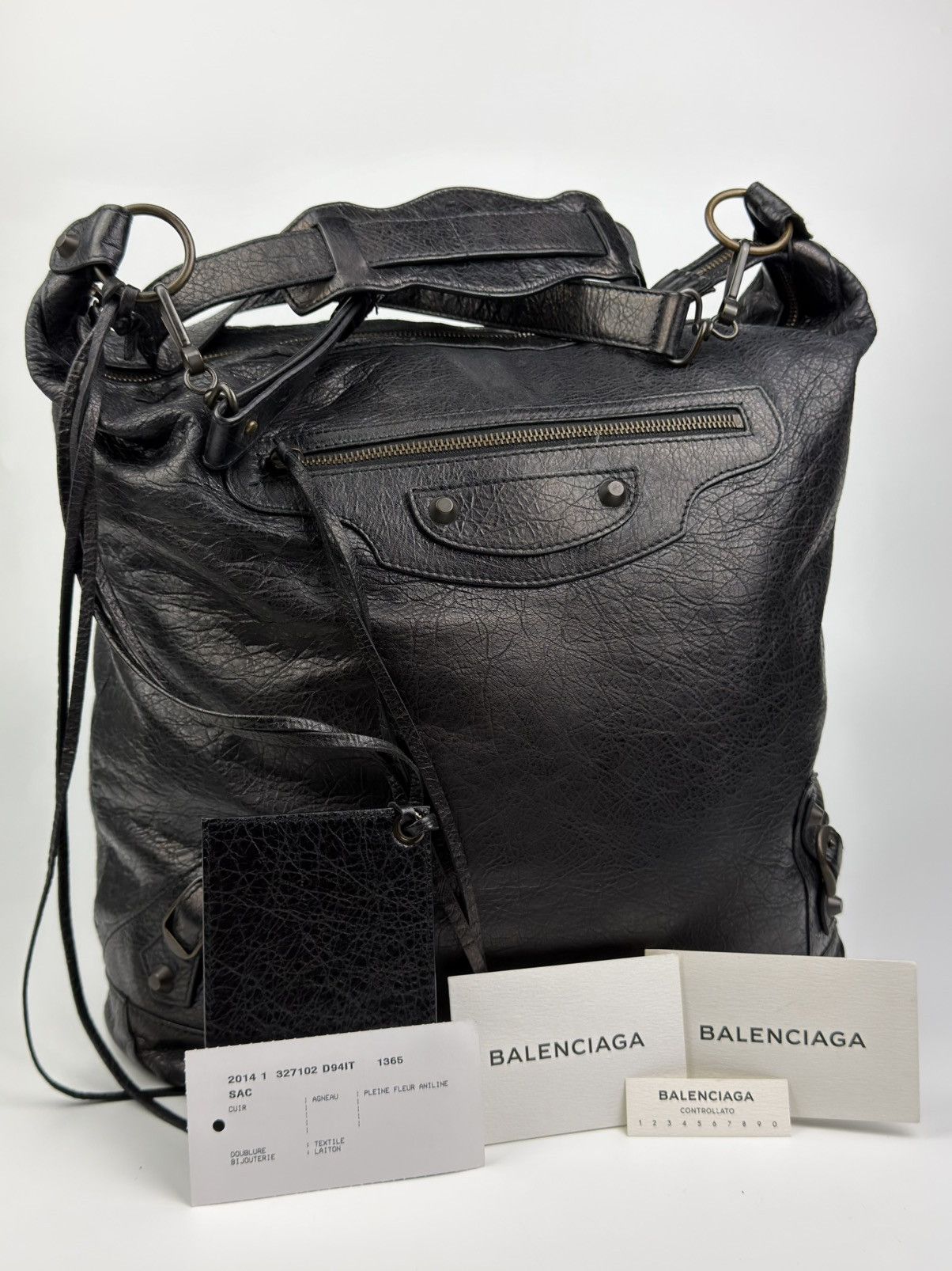 Balenciaga - 2000’s - Crossbody - Leather City Bag