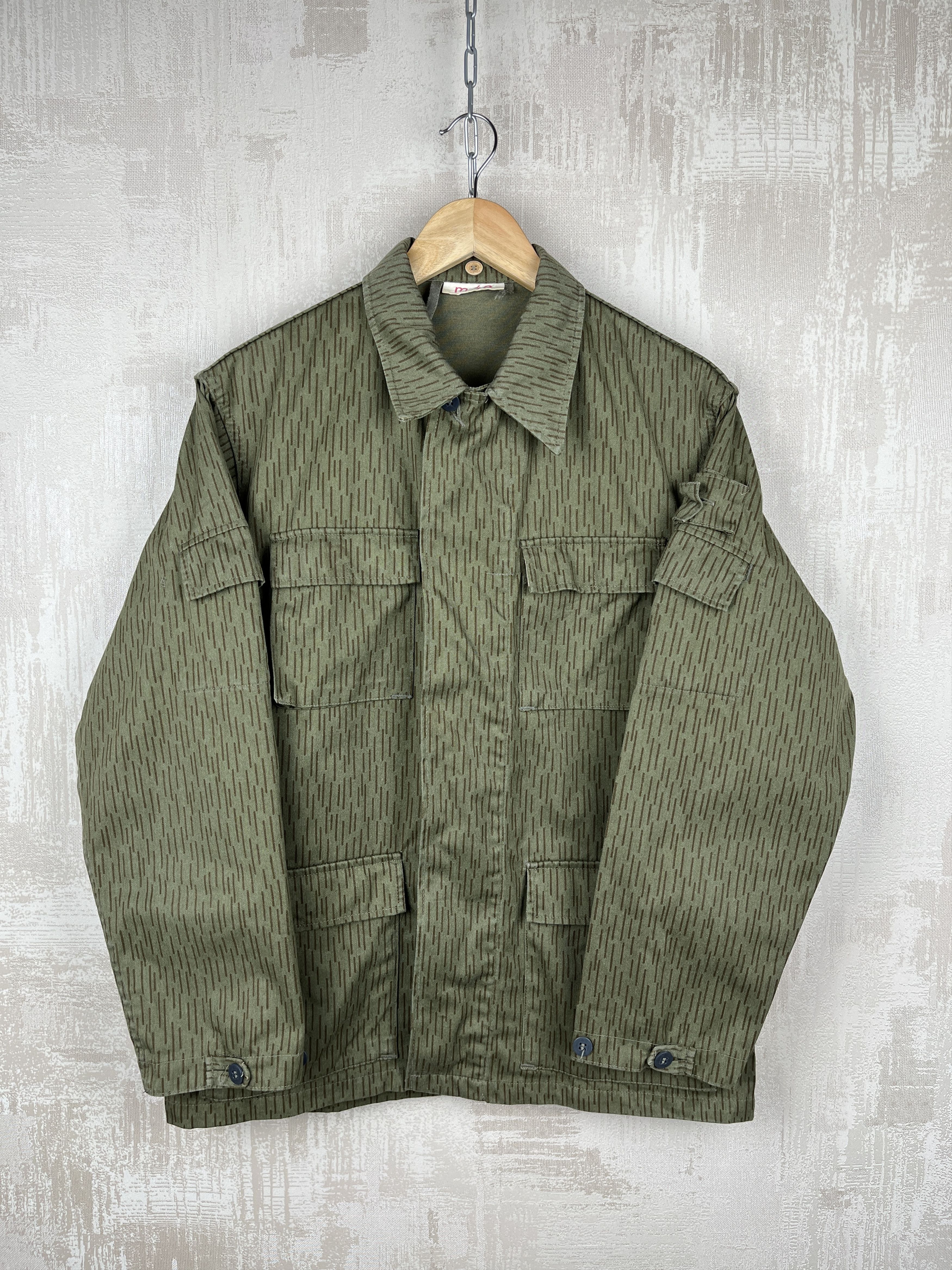 Vintage Vintage Military Army Field Jacket Dash Line Camouflage Size US S / EU 44-46 / 1 - 7 Thumbnail