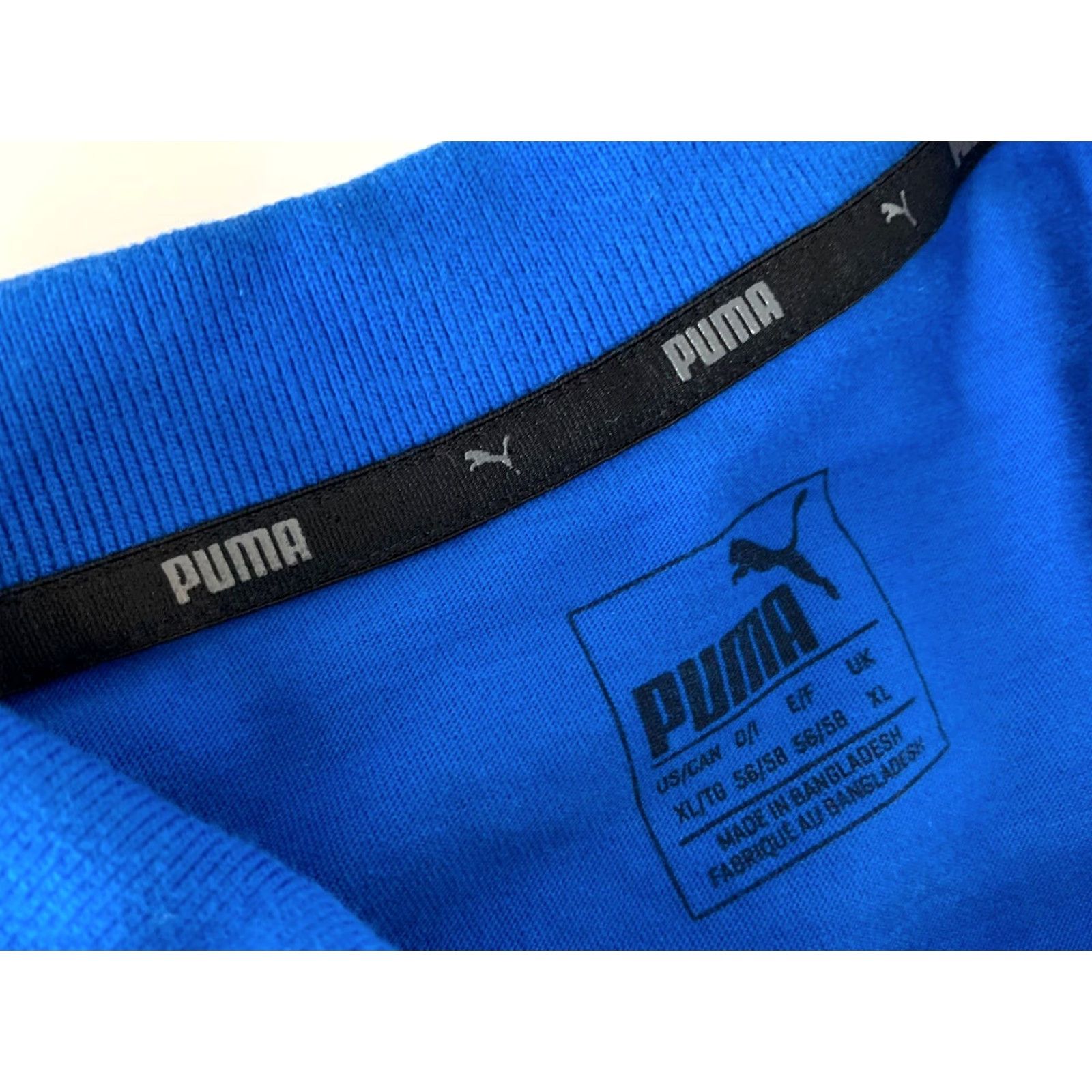 Puma Puma Polo Shirt Mens XL Short Sleeve Blue Solid Polo Shirt Mens XL Blue Puma Short Sleeve Polo Shirt Size US XL / EU 56 / 4 - 2 Thumbnail