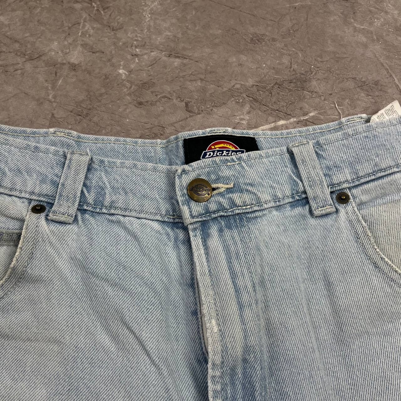 Dickies Vintage Dickies Washed Denim Blue Jeans Carpenter Y2K Baggy Size US 33 - 21 Thumbnail