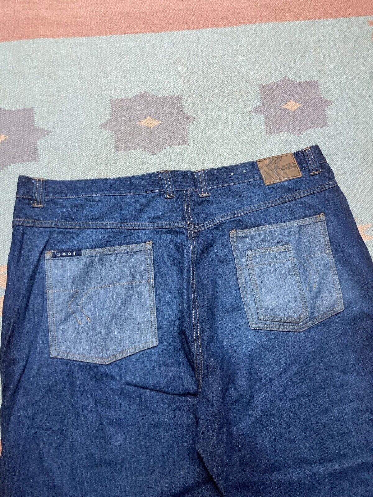 Karl Kani × Vintage VTG y2k super baggy jeans Karl Kani massive skater 44x33 Size US 44 / EU 60 - 3 Thumbnail