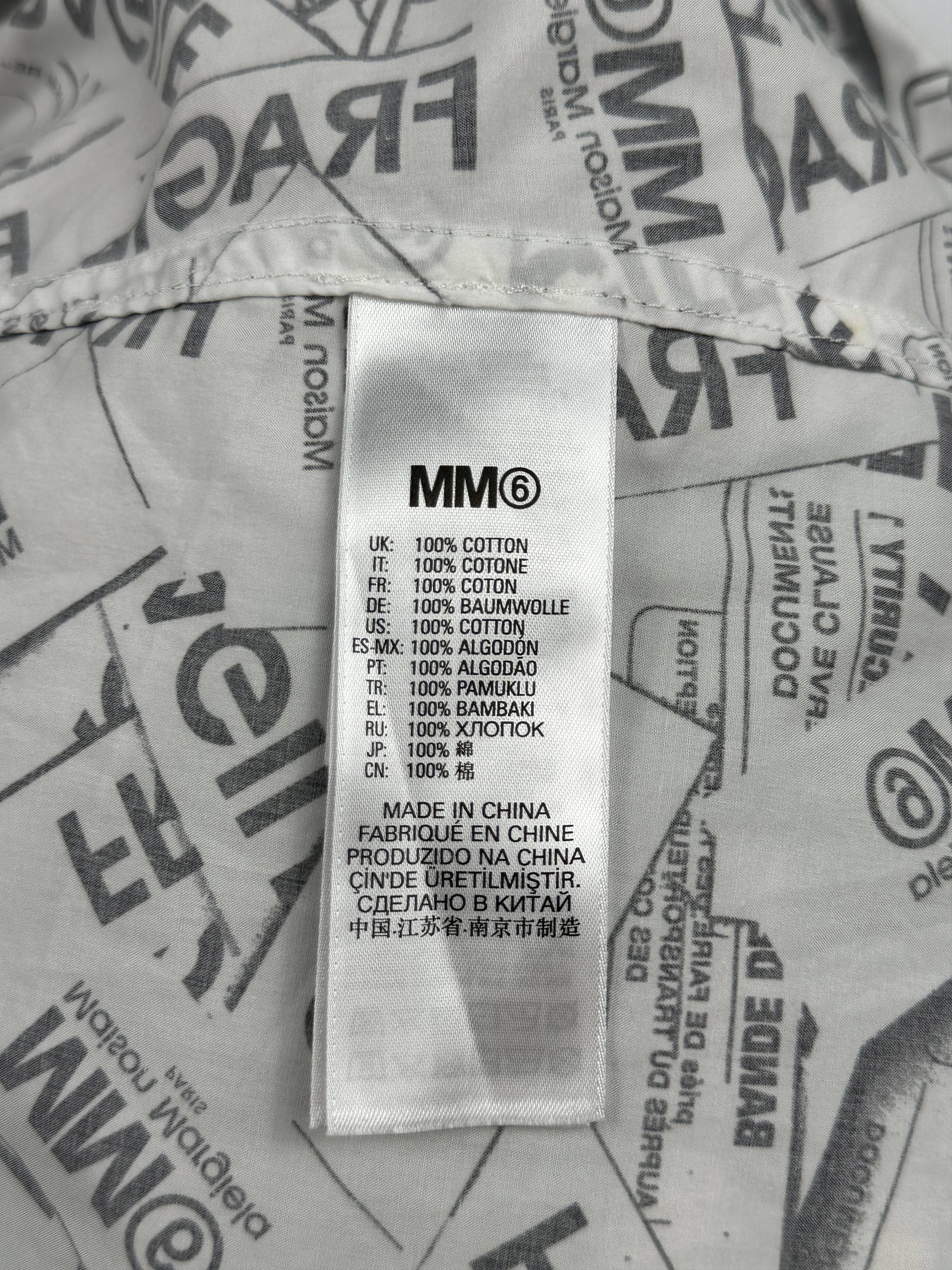 Maison Margiela MM6 Fragile Label Print Shirt Size US L / EU 52-54 / 3 - 13 Thumbnail