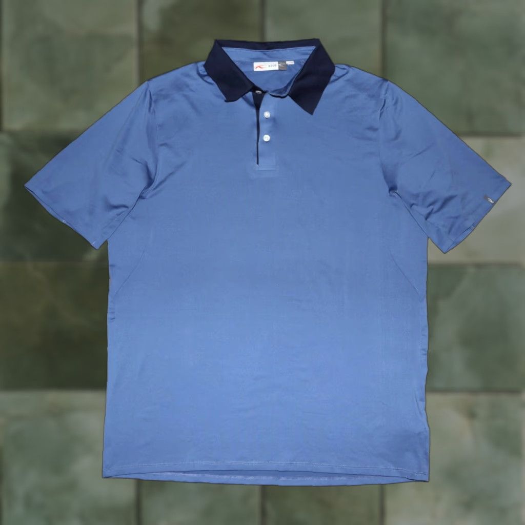 KJUS KJUS Polo Shirt Short Sleeve Golf SPANDEX Size L Blue Mens Size US L / EU 52-54 / 3 - 1 Thumbnail