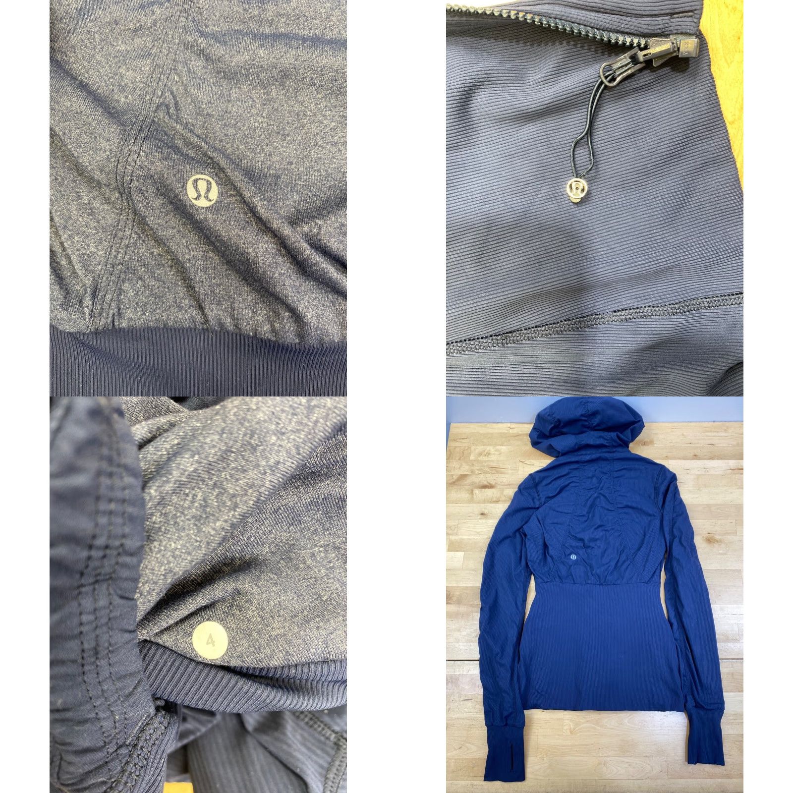 Lululemon Lululemon Dance Studio Jacket Blue Reversible Hooded Full Zip Size 4 Women Activewear Jacket Size S / US 4 / IT 40 - 8 Thumbnail