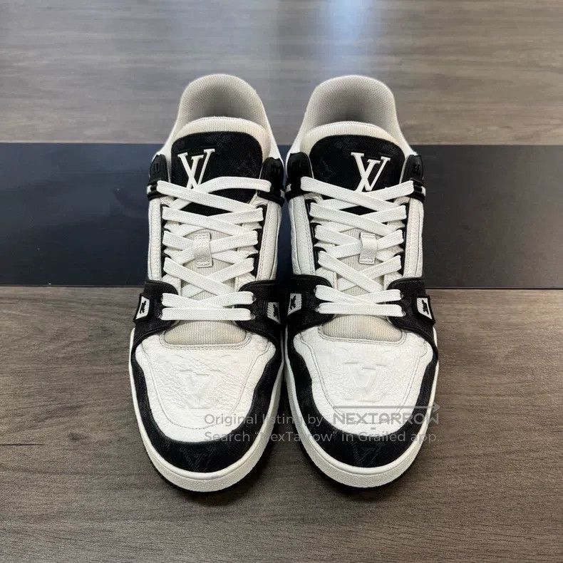 Louis Vuitton Louis Vuitton Trainer black and white cowboy shoes Size US 8 / EU 41 - 2 Thumbnail