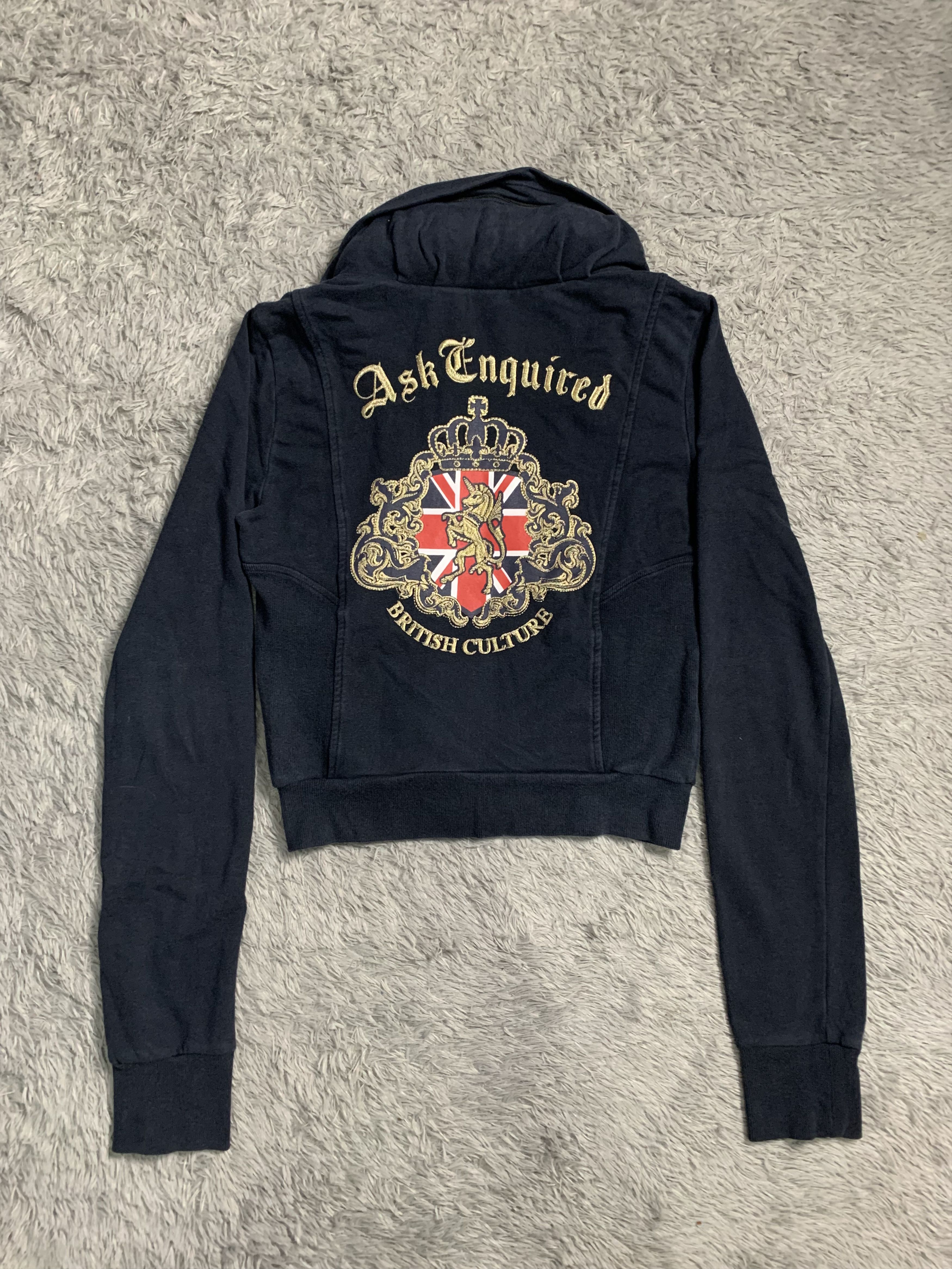 Japanese Brand Time-Worn Essentials Ask Hidden Zip Hoodie Size US S / EU 44-46 / 1 - 2 Thumbnail