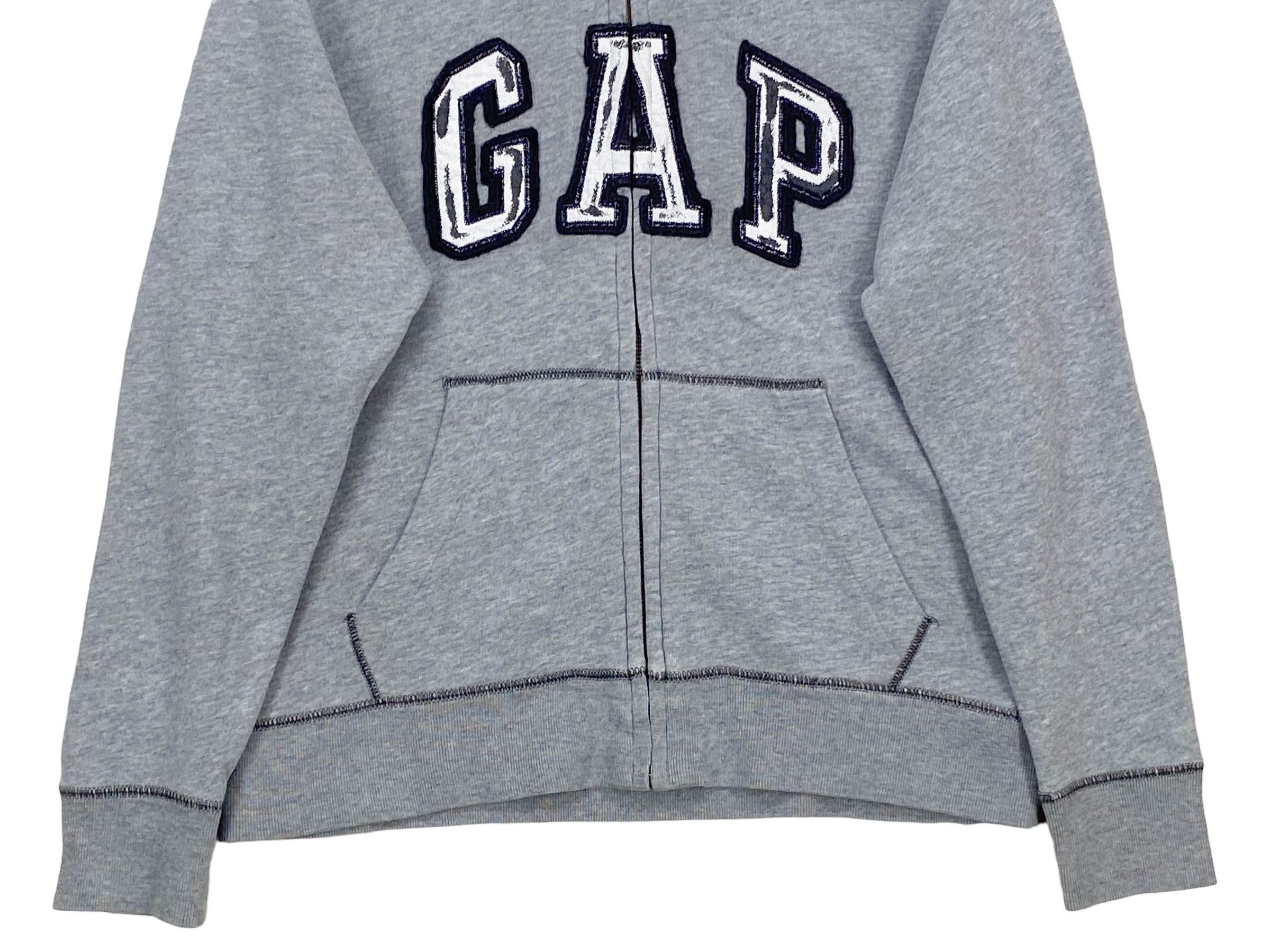 Gap Vintage Gap Embroidered Spellout Zipper Hoodie 90s Streetwea Size S / US 4 / IT 40 - 4 Thumbnail