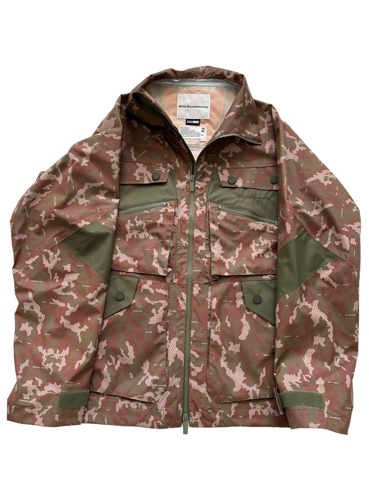 White Mountaineering $1,200 Saitos Waterproof Camo Rain Jacket Size US M / EU 48-50 / 2 - 2 Thumbnail