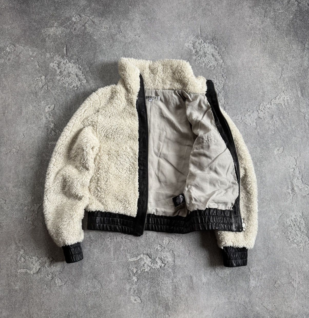 Quiksilver Quiksilver S Vintage sherpa jacket teddy fleece quicksilver Size S / US 4 / IT 40 - 9 Thumbnail