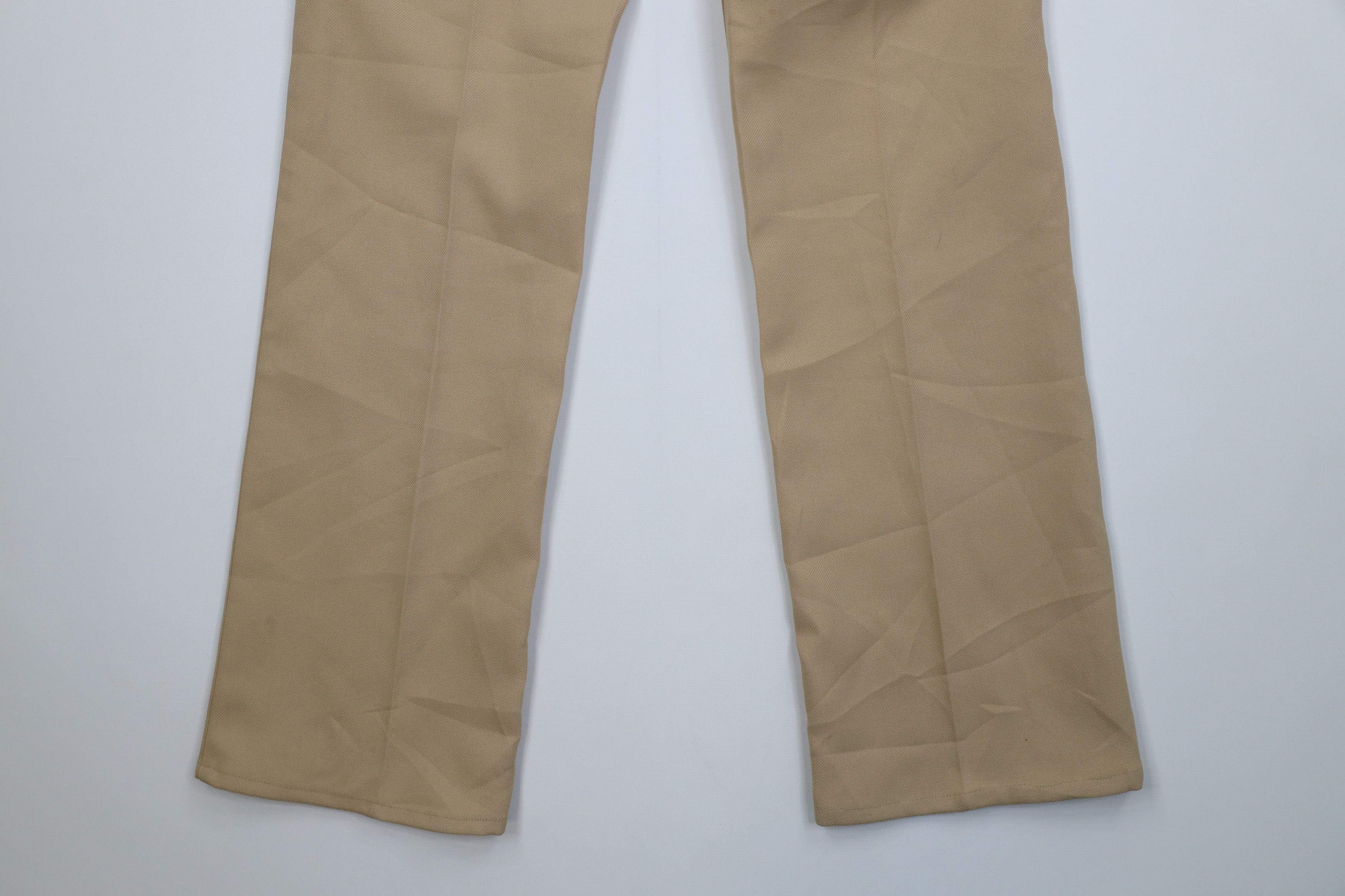 Levi's Vintage 70s Levis Knit Flared Wide Leg Chino Pants Wheat USA Size US 32 / EU 48 - 15 Thumbnail