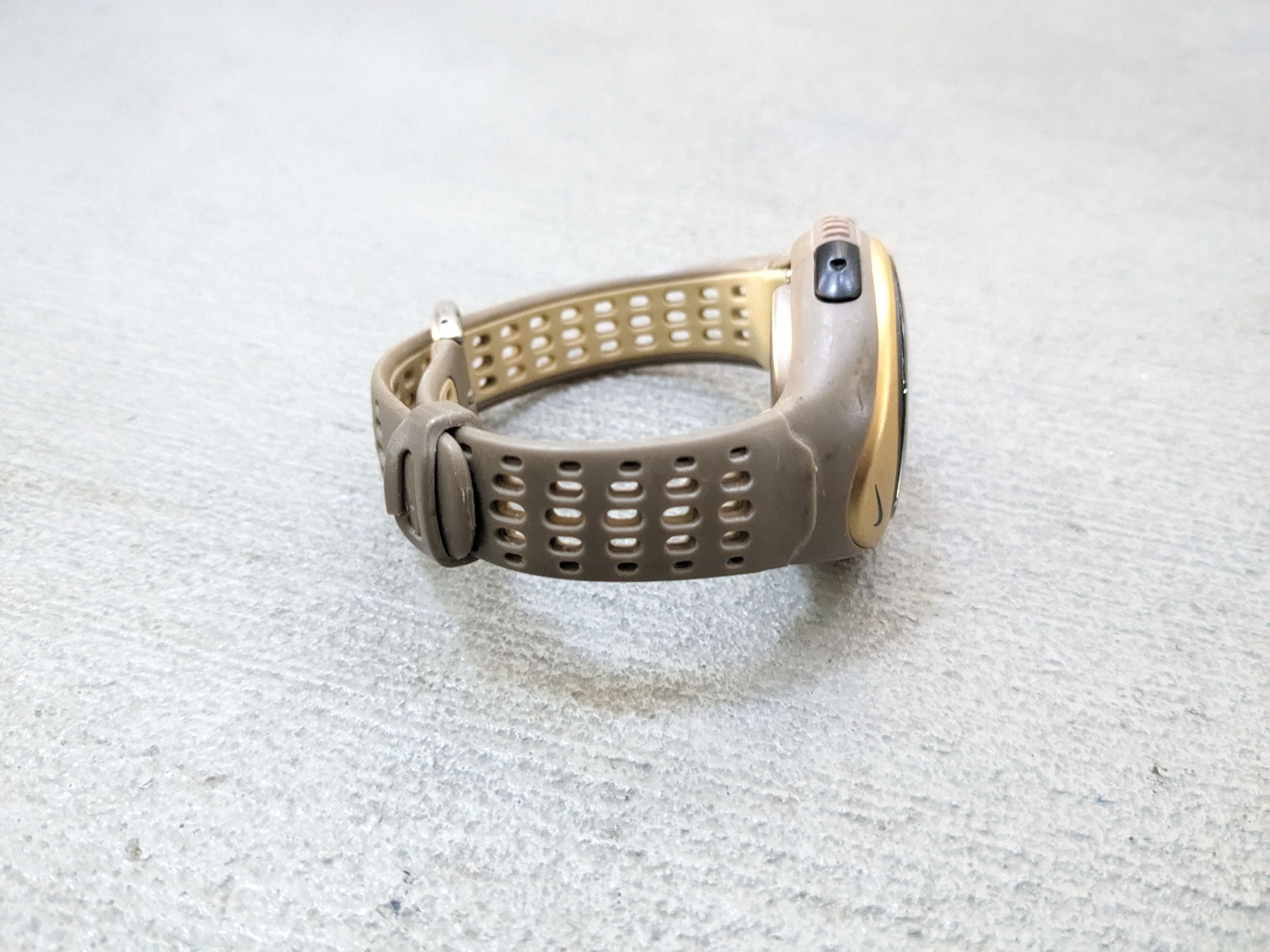 Nike × Vintage Vintage Nike Watch Gold Gray Rubber Digital Size ONE SIZE - 5 Thumbnail