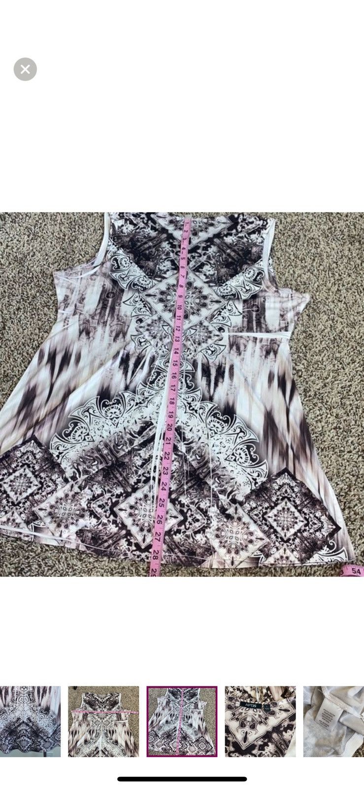 Apt. 9 Apt. 9 large abstract sleeveless top Size L / US 10 / IT 46 - 5 Thumbnail