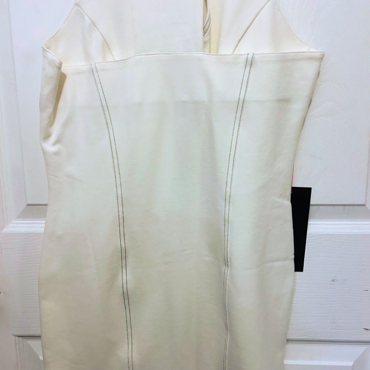 Bebe Bebe White Racerback Moto Mini Dress Medium M BNWT Size M / US 6-8 / IT 42-44 - 10 Thumbnail