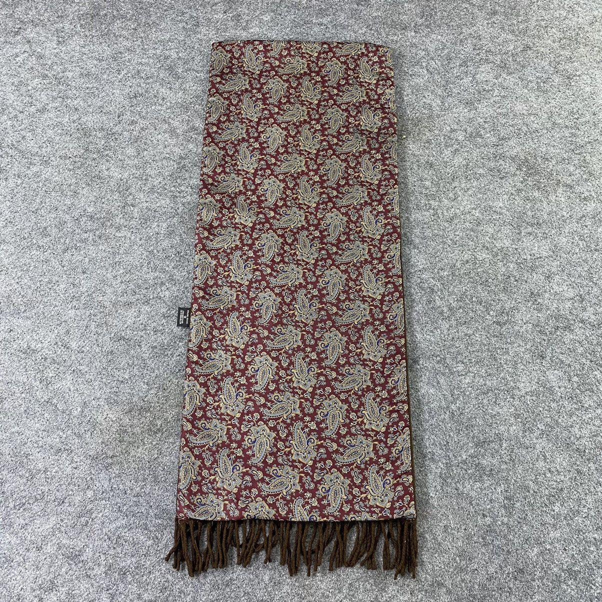 Vintage Chatsworth Paislee Silk&wool Scarf/Muffler/Neckwear-T1391 Size ONE SIZE - 3 Thumbnail