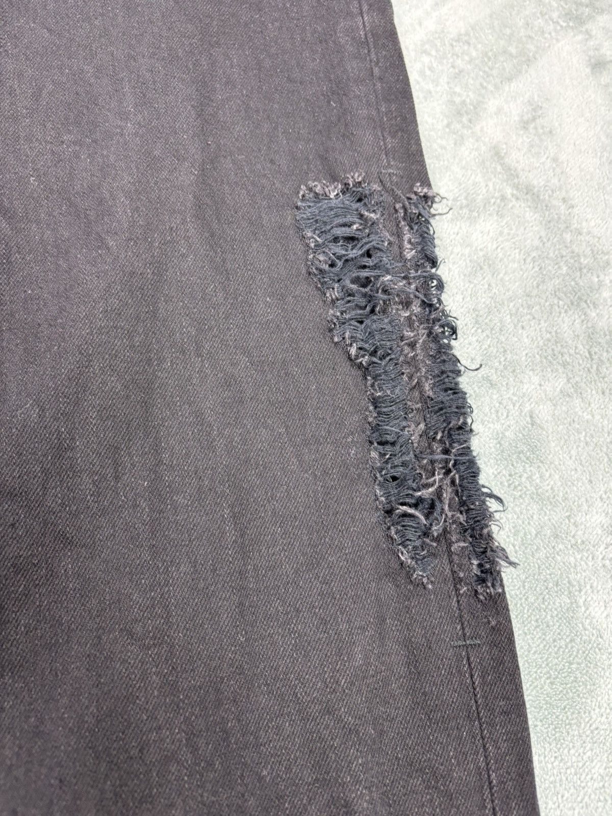 14th Addiction Gyda Superbalck Distressed Denim Jeans. S0164 Size US 27 - 4 Thumbnail