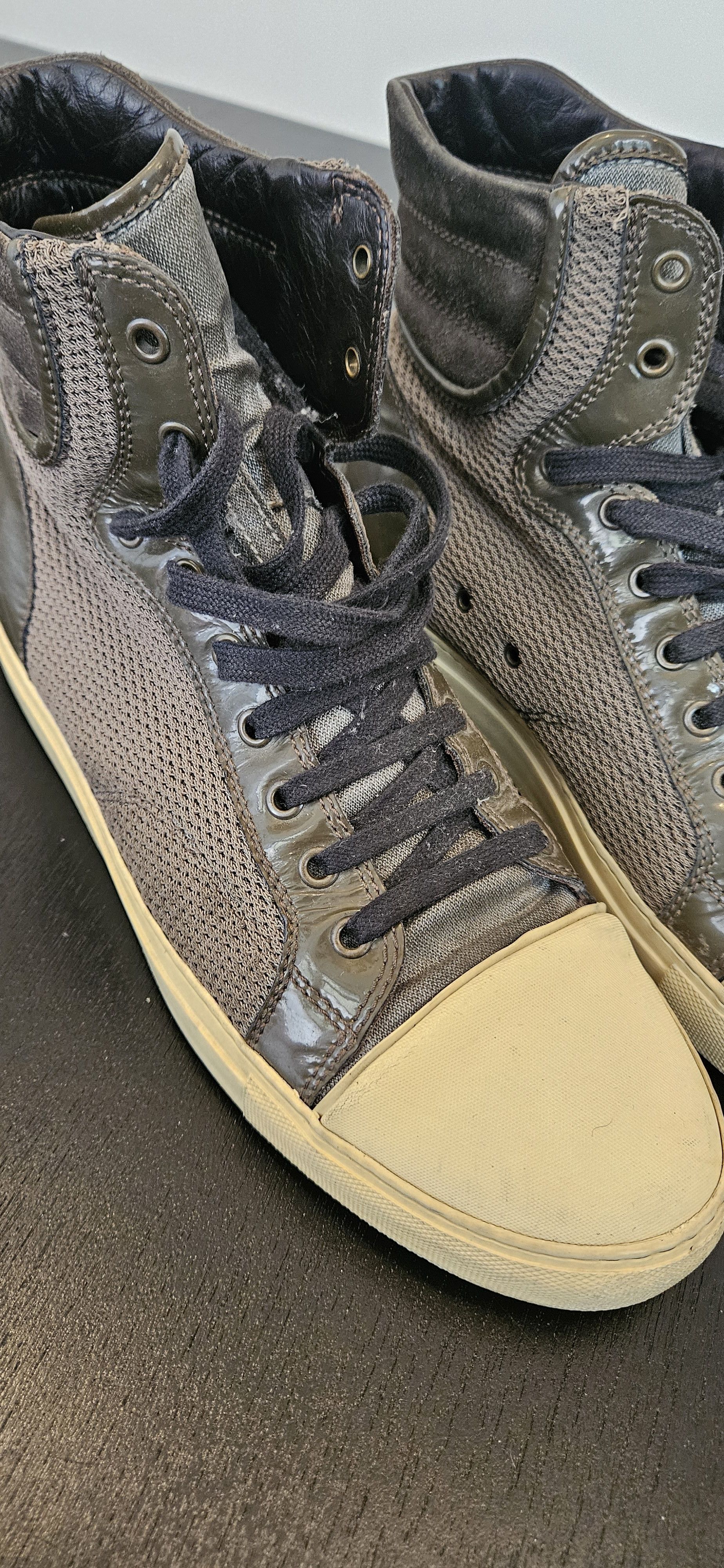 Lanvin Lanvin High-Top Sneakers with Laces - Size UK 8 Size US 9 / EU 42 - 2 Thumbnail