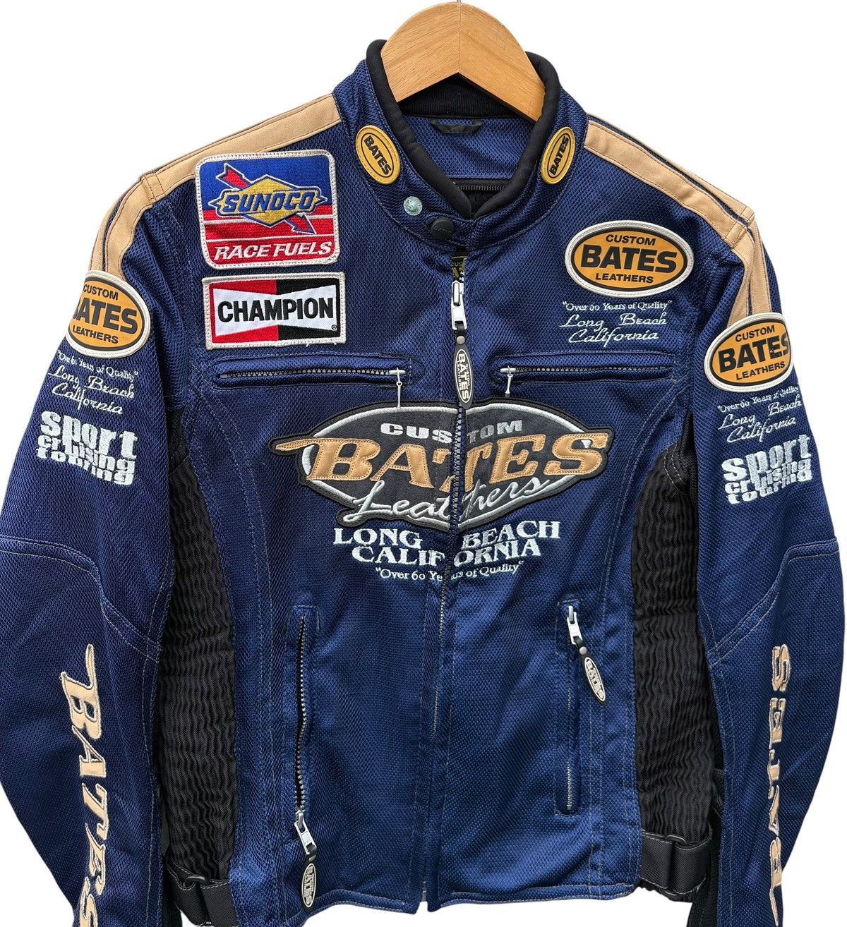 Sports Specialties Vintage Bates Leather Motorcycle Biker Jacket Size US S / EU 44-46 / 1 - 4 Thumbnail