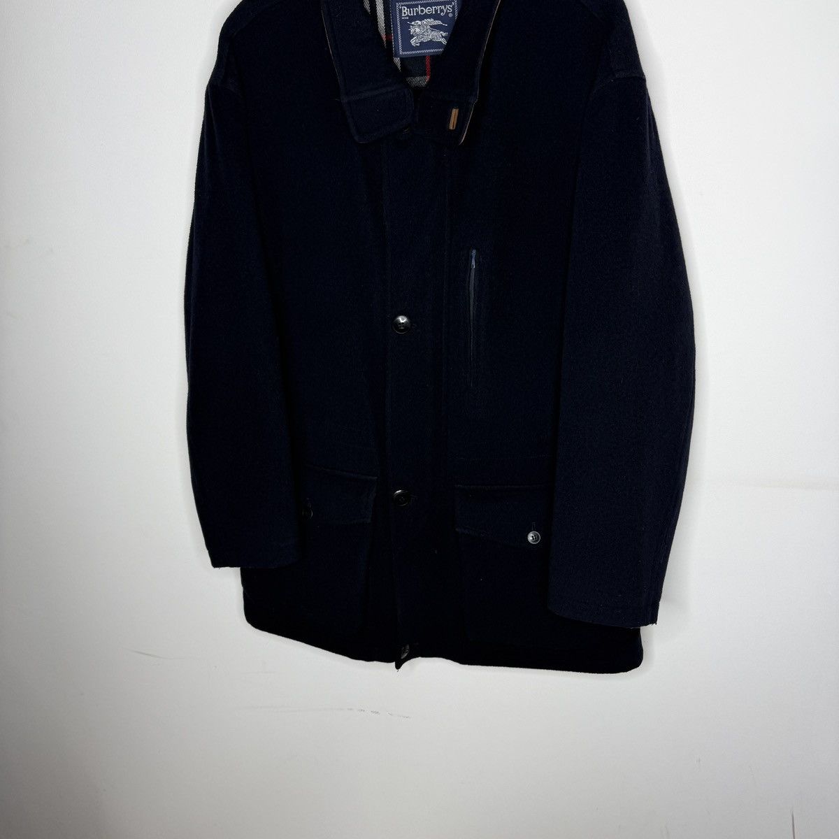 Burberry Burberry Wool Navy Coat Size 50 Avant Garde Nova Check Size US M / EU 48-50 / 2 - 6 Thumbnail