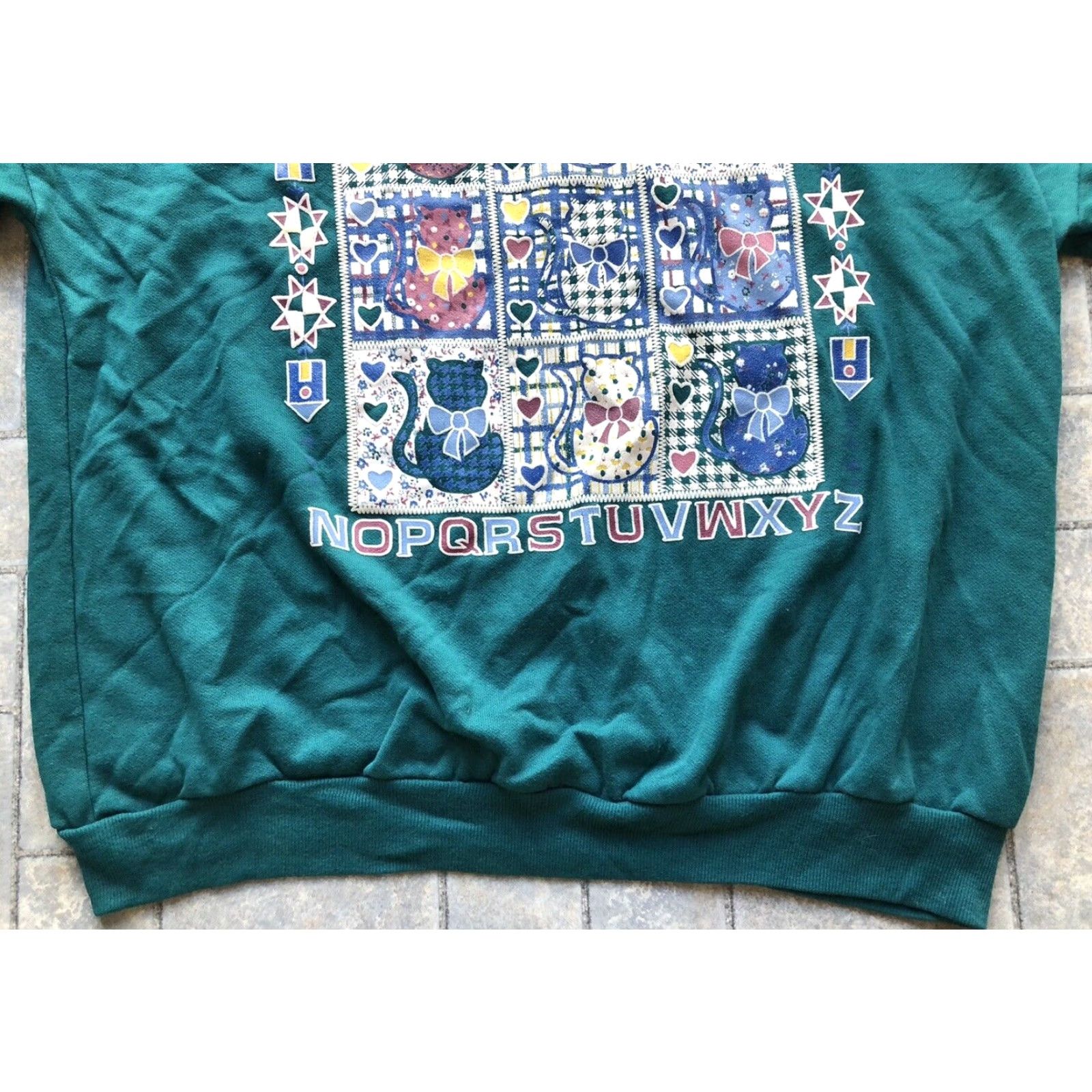 Vintage VINTAGE Act 3 Pullover Sweater Women’s Size L Made In The USA Turtleneck Letters Size L / US 10 / IT 46 - 6 Thumbnail