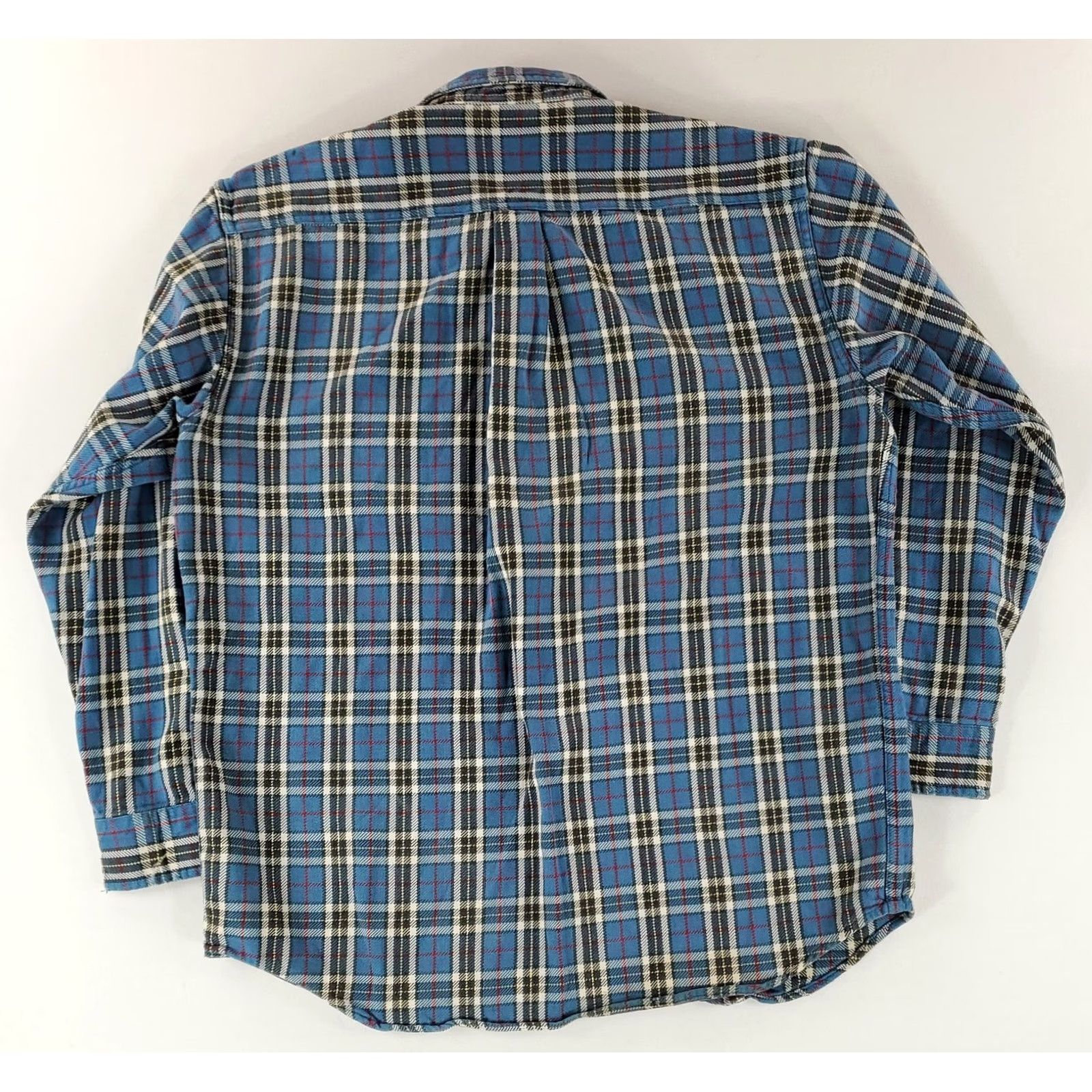 J.Crew VINTAGE J.CREW Shirt Oarsmen Flannel 90s Y2K Button Up Blue Plaid Long Sleeve Mens L Size US L / EU 52-54 / 3 - 4 Thumbnail