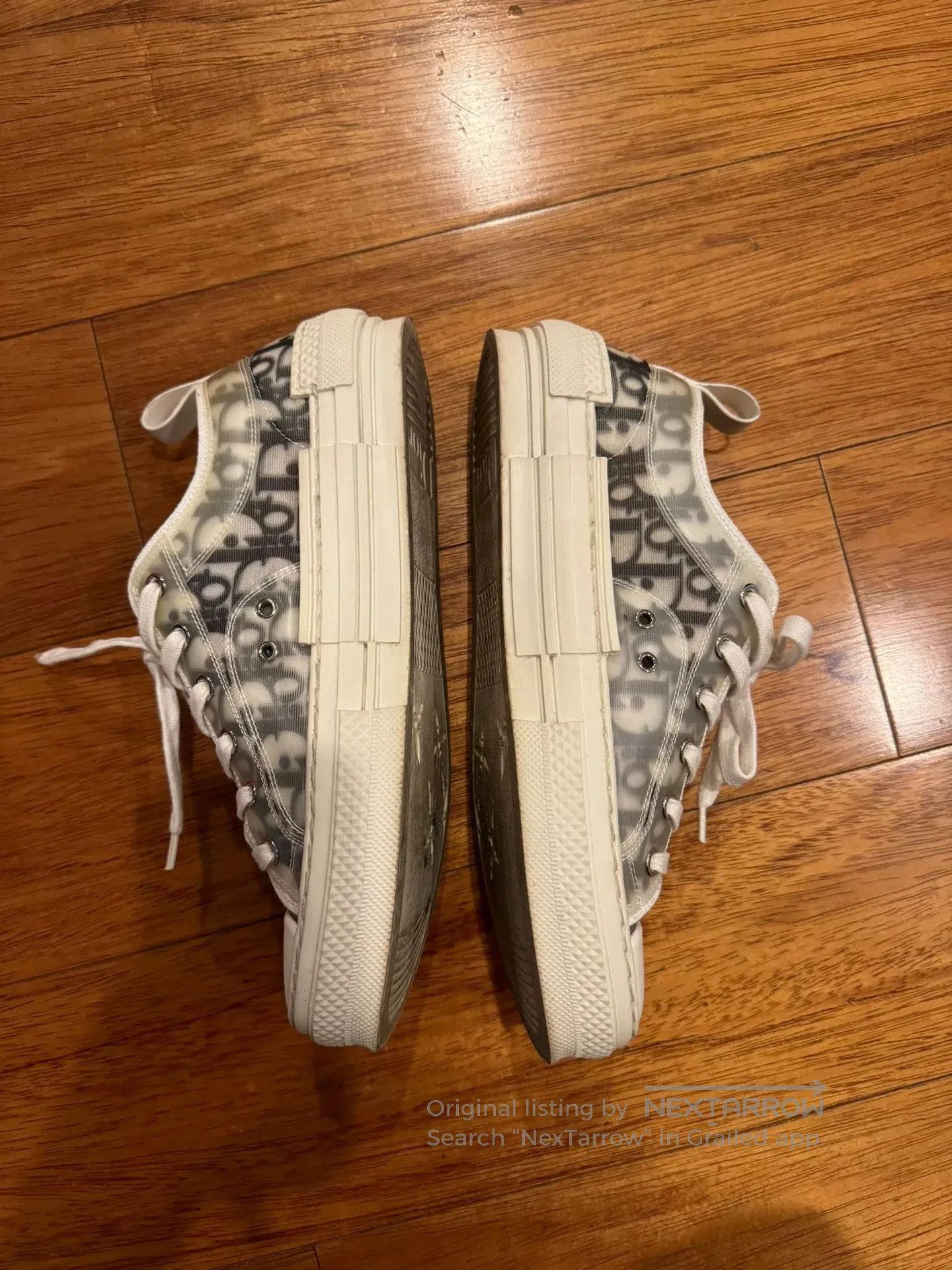 Dior dior b23 sneakers gray and white design. Size US 9 / EU 42 - 2 Thumbnail