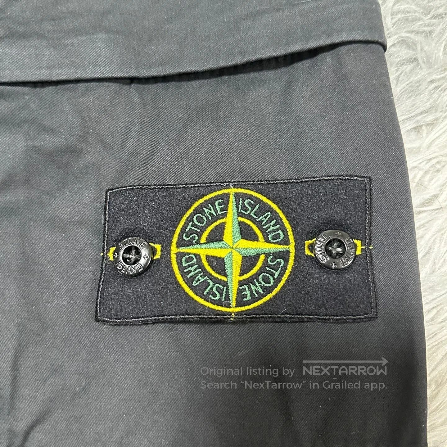 Stone Island stone island black cargo pants W32 size. Size US 32 / EU 48 - 3 Thumbnail